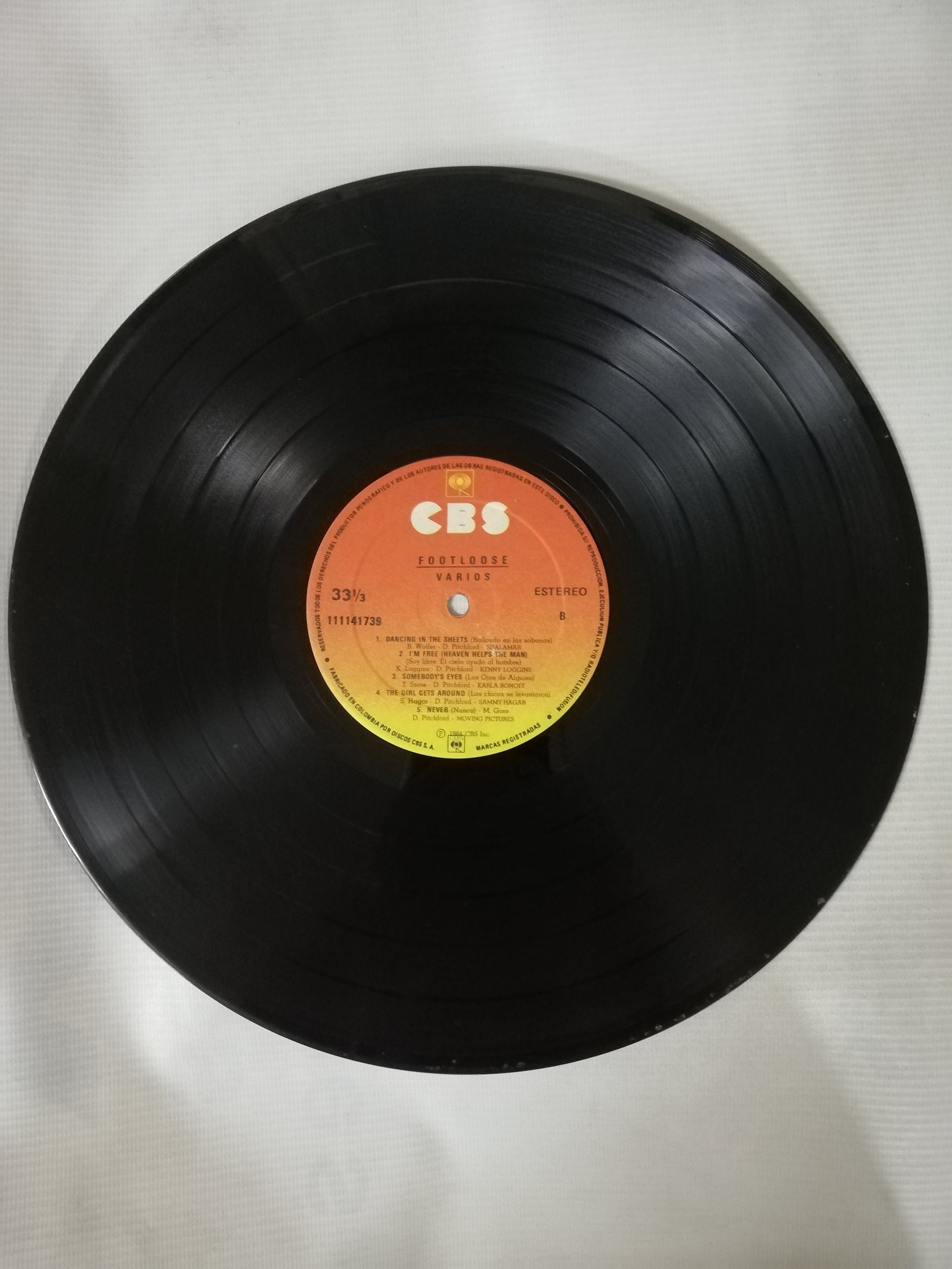 LP FOOTLOOSE - ORIGINAL SOUNDTRACK OF THE PARAMOUNT MOTION PICTURE