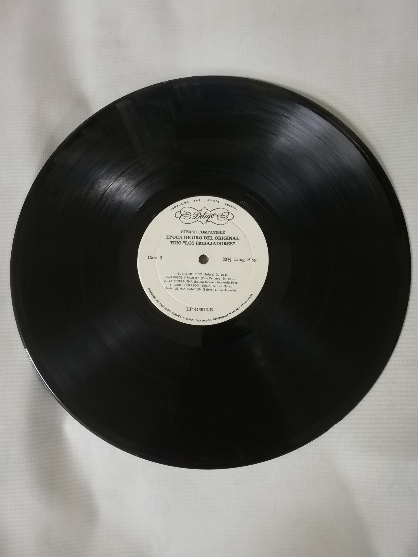 LP TRIO LOS EMBAJADORES - EPOCA DE ORO DEL ORIGINAL TRIO LOS EMBAJADORES