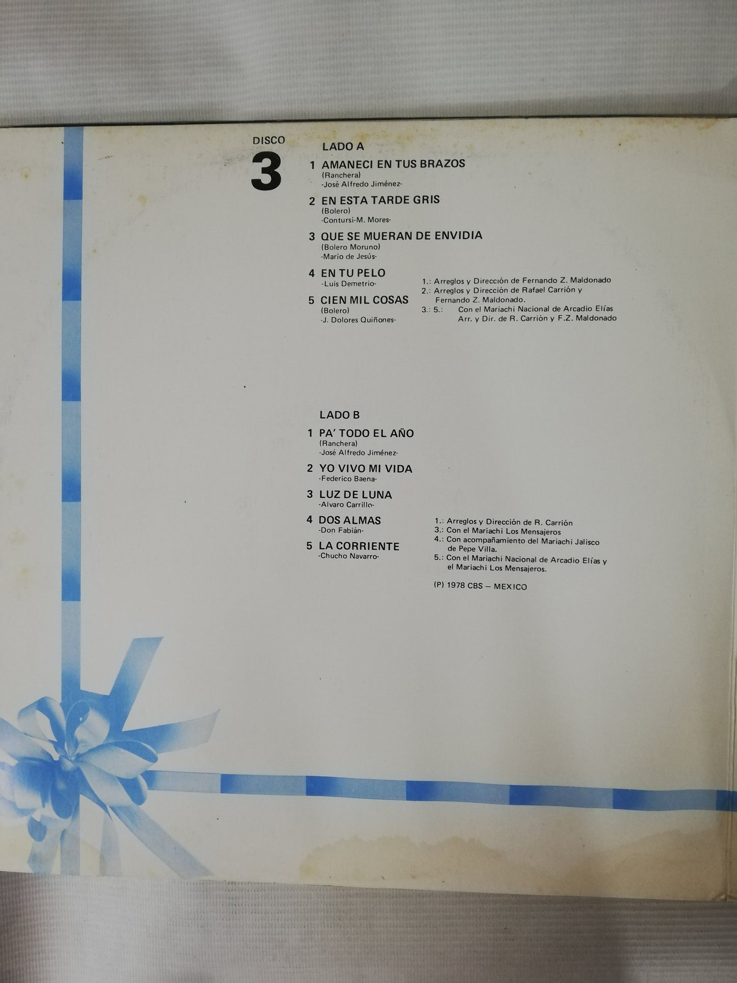 LP JAVIER SOLIS - COLECCIÓN DE EXITOS - VINYL X 3