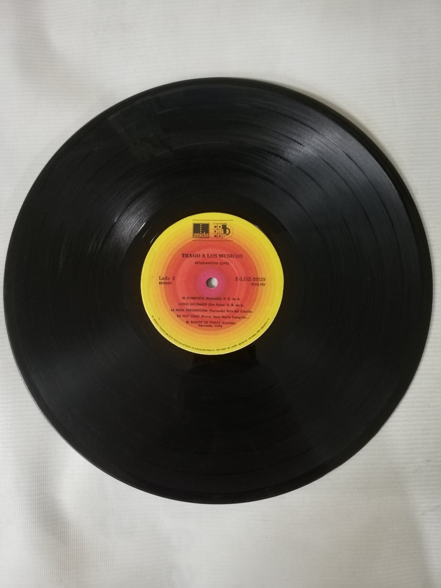 LP ESTUDIANTINA LOPEZ - TRAGO A LOS MÚSICOS