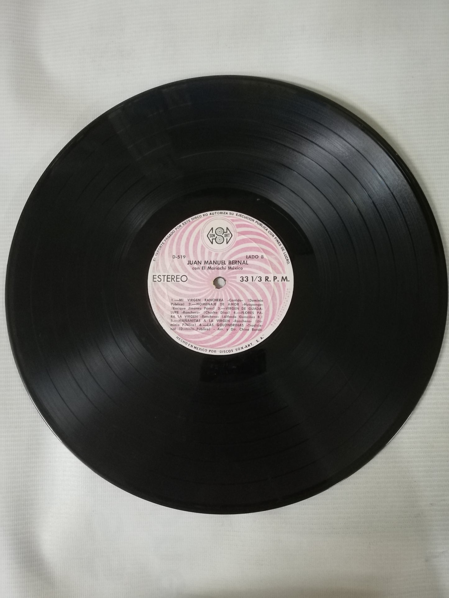 LP JUAN MANUEL BERNAL CON EL MARIACHI MEXICO - HOMENAJE A LA VIRGEN MORENA