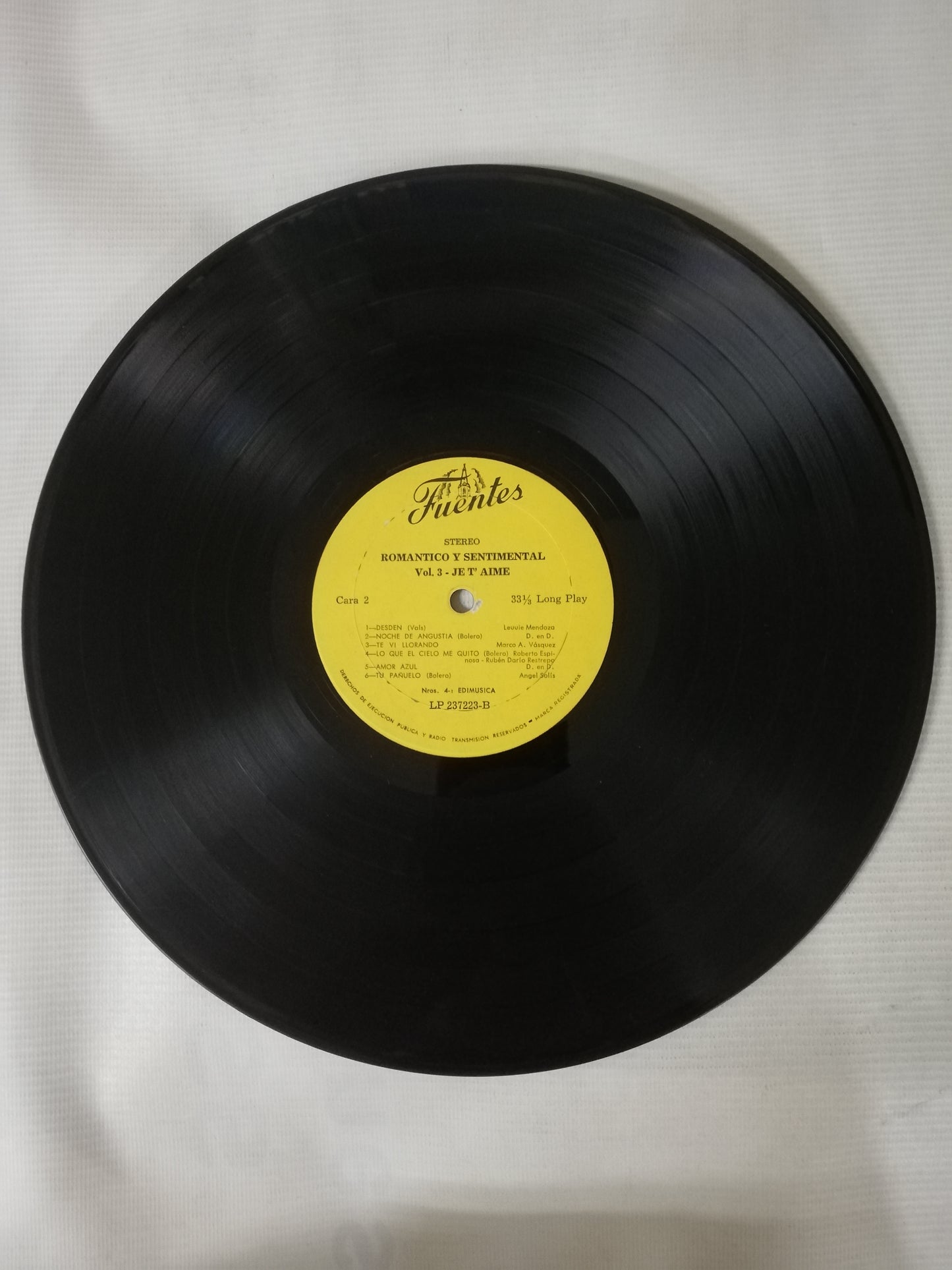 LP ROMANTICO Y SENTIMENTAL - ROMANTICO Y SENTIMENTAL VOL. III