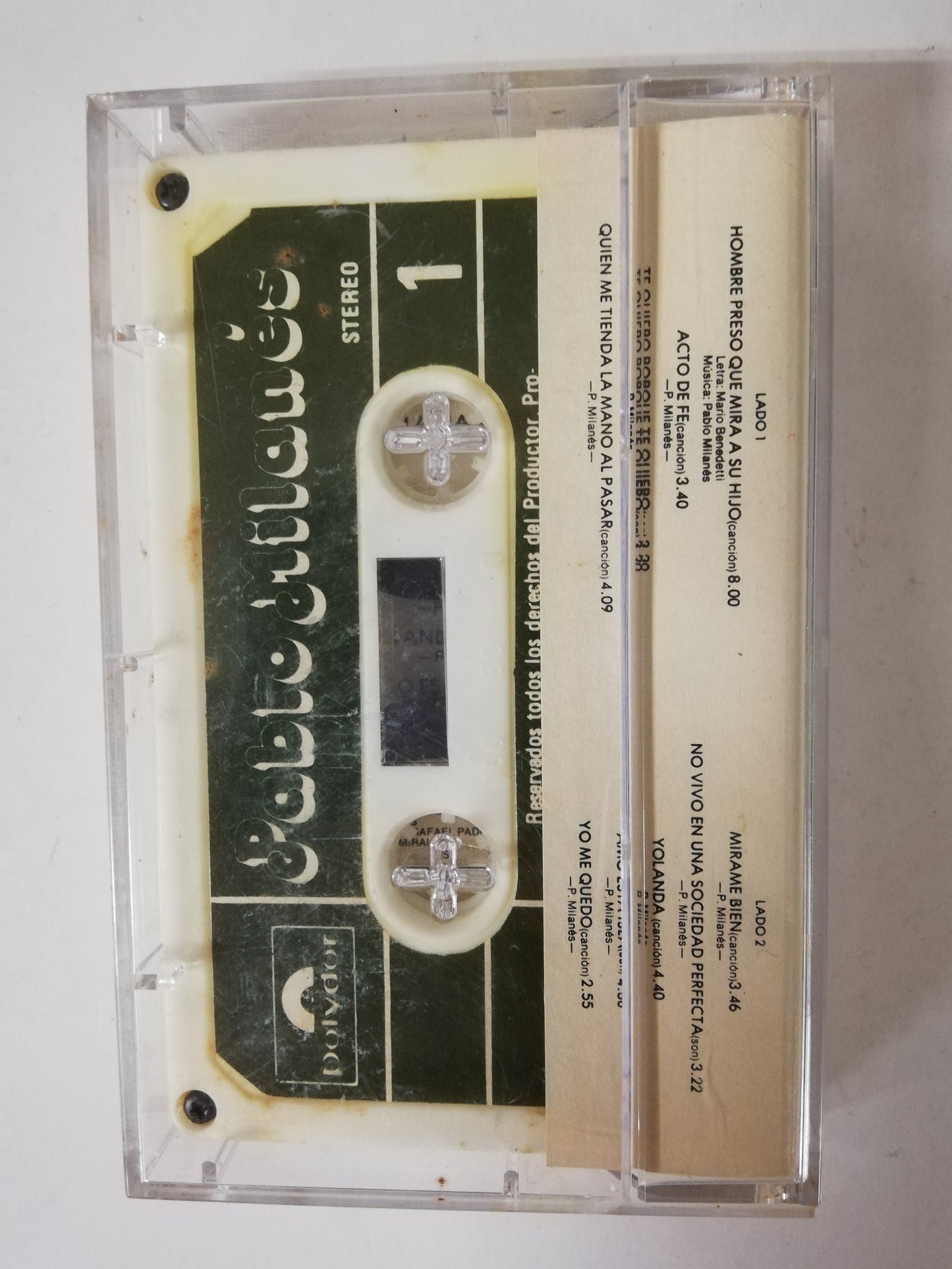 CASSETTE PABLO MILANES - YO ME QUEDO