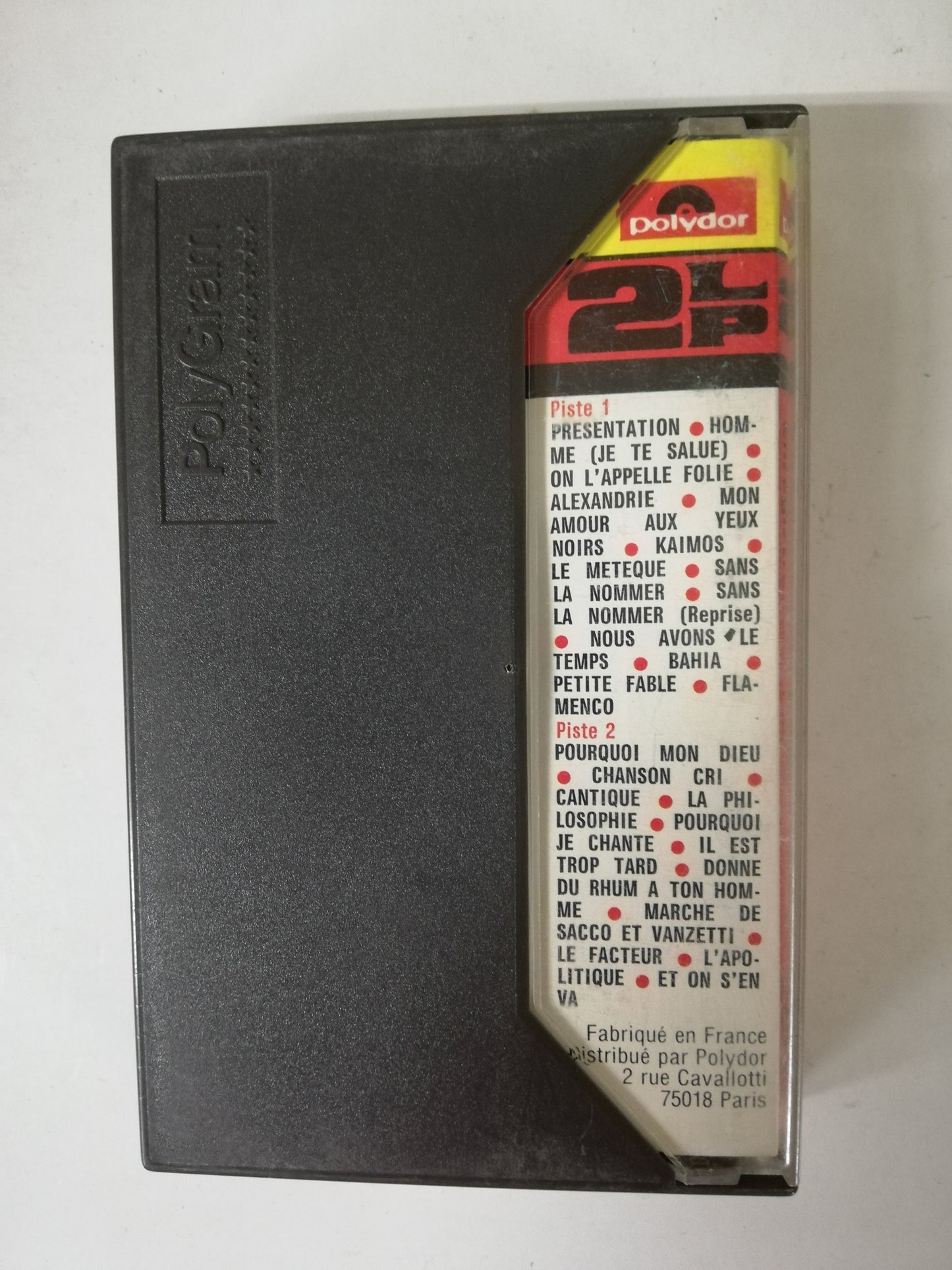 CASSETTE GEORGES MOUSTAKI - OLYMPIA ENREGISTREMENT PUBLIC