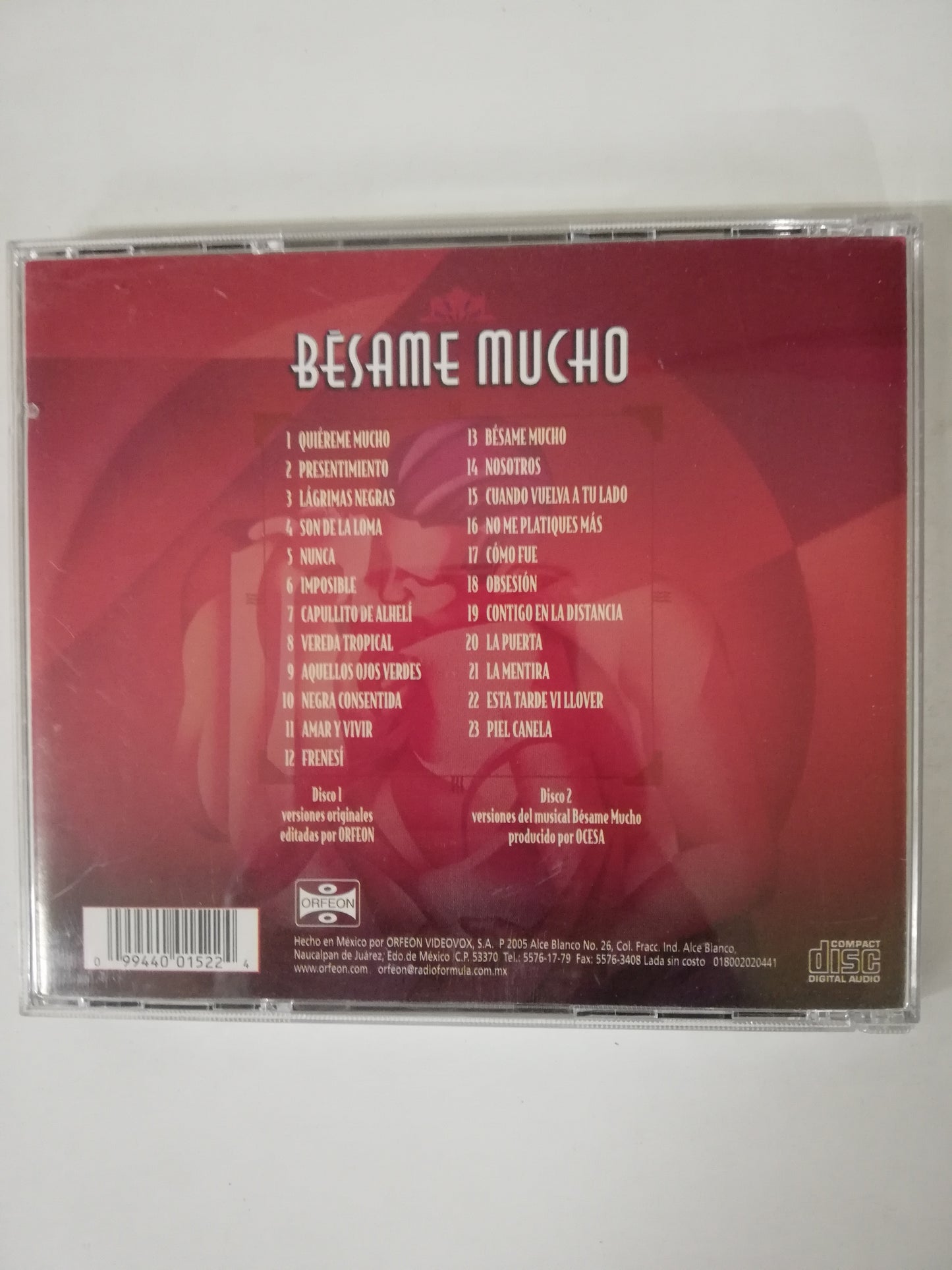 CD BESAME MUCHO - EL MUSICAL - CD X 2
