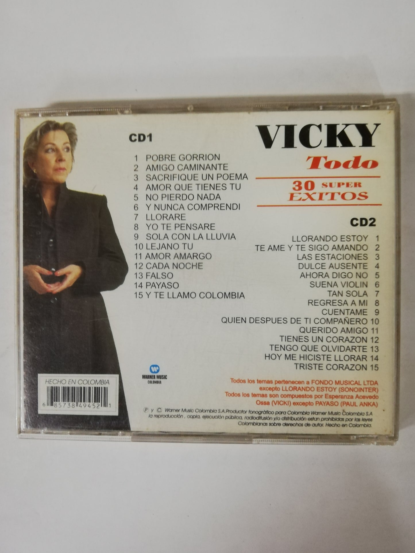 CD VICKY - TODO: 30 SUPER EXITOS - CD X 2