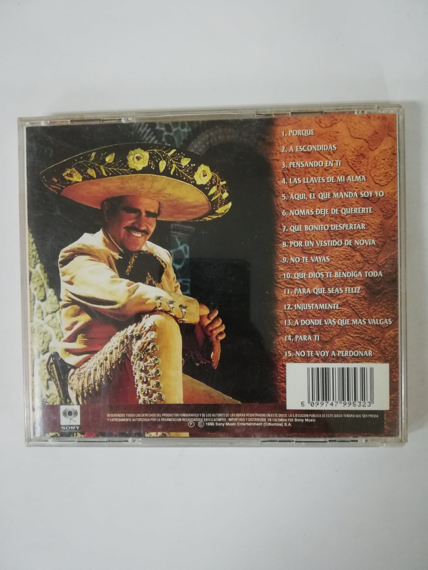 CD VICENTE FERNANDEZ - VICENTE FERNANDEZ Y SUS CANCIONES