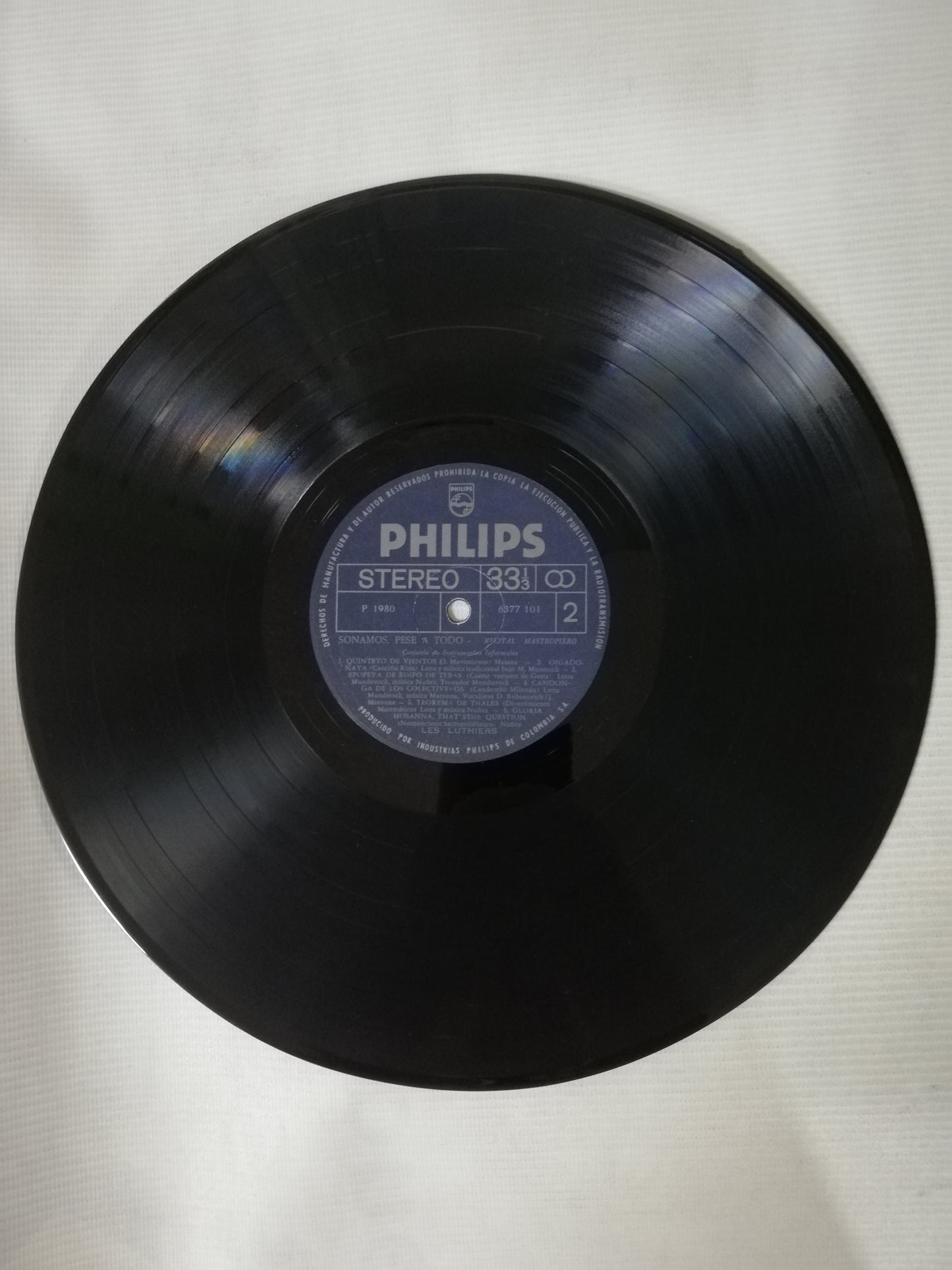 LP LES LUTHIERS - SONAMOS, PESE A TODO - RECITAL MASTROPIERO