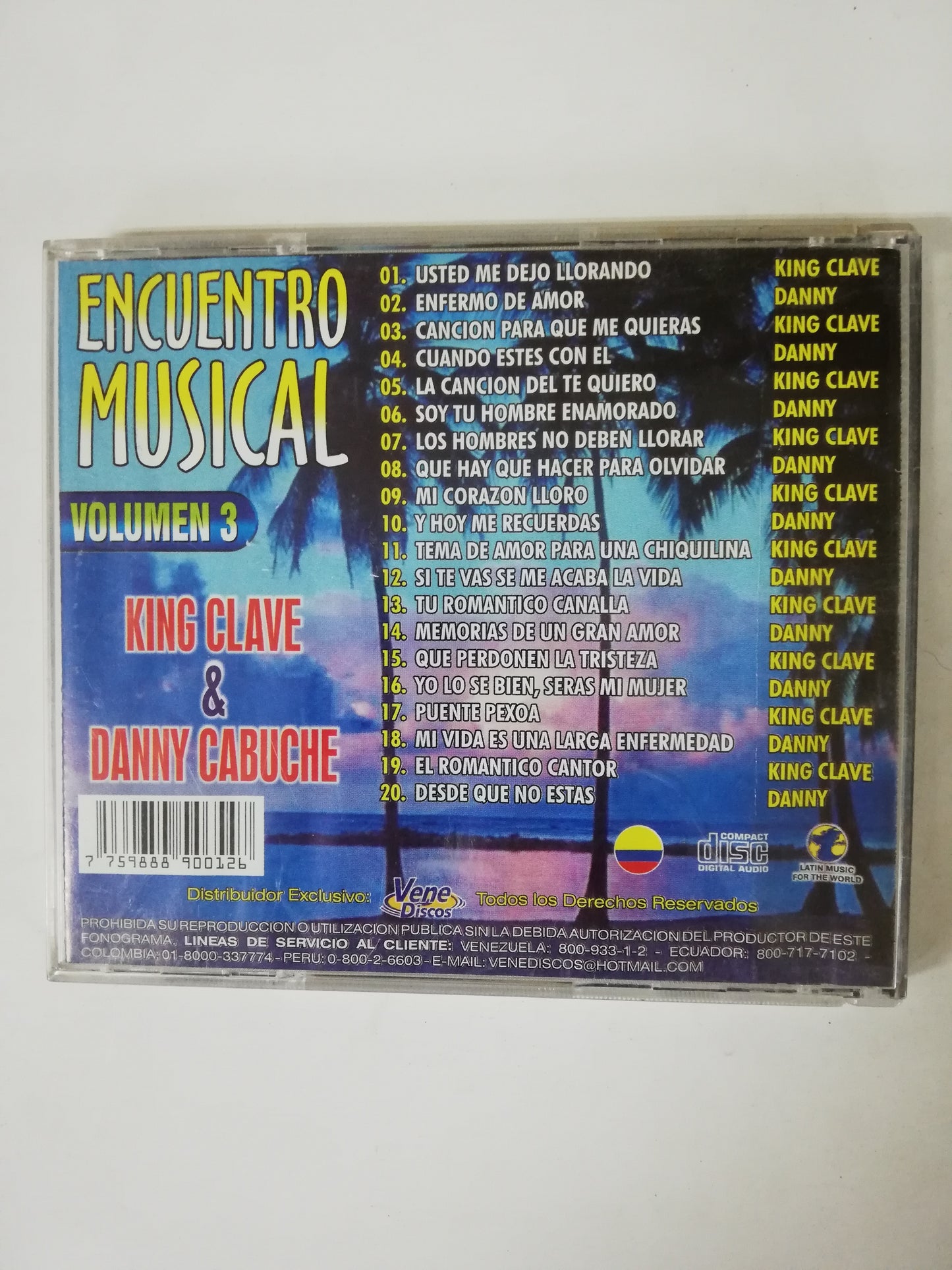 CD KING CLAVE & DANNY CABUCHE - ENCUENTRO MUSICAL VOL. 3