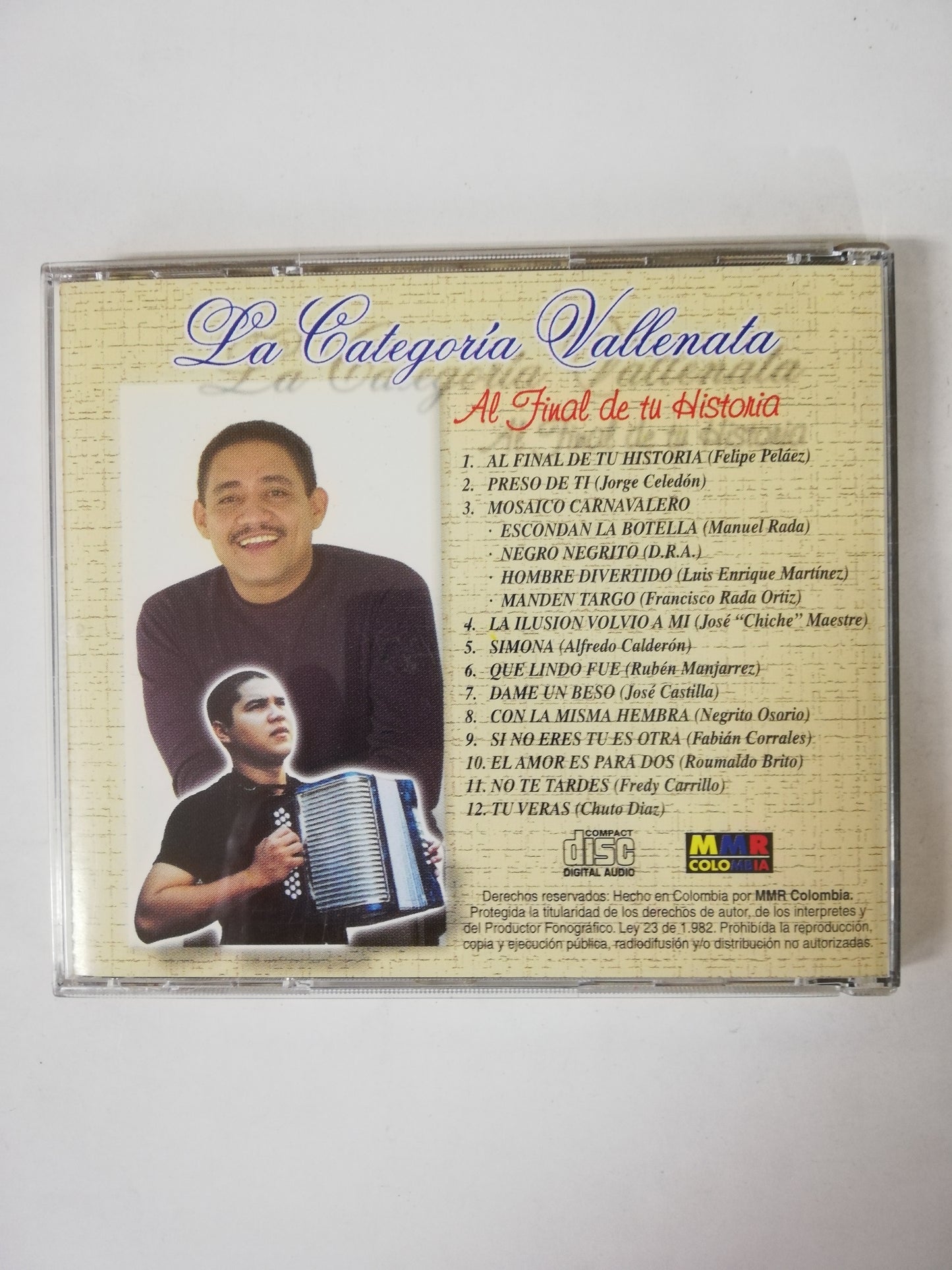 CD LA CATEGORIA VALLENATA - AL FINAL DE TU HISTORIA
