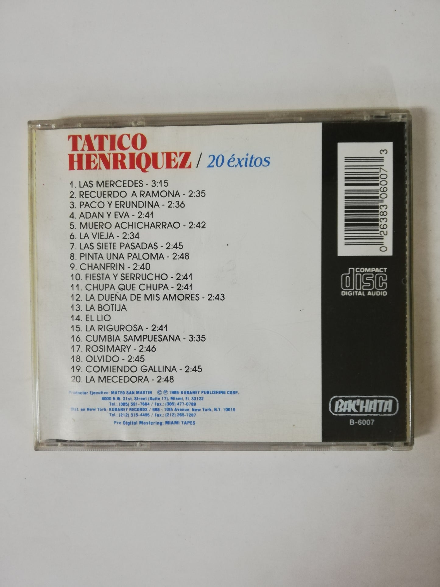 CD TATICO HENRIQUEZ - 20 EXITOS