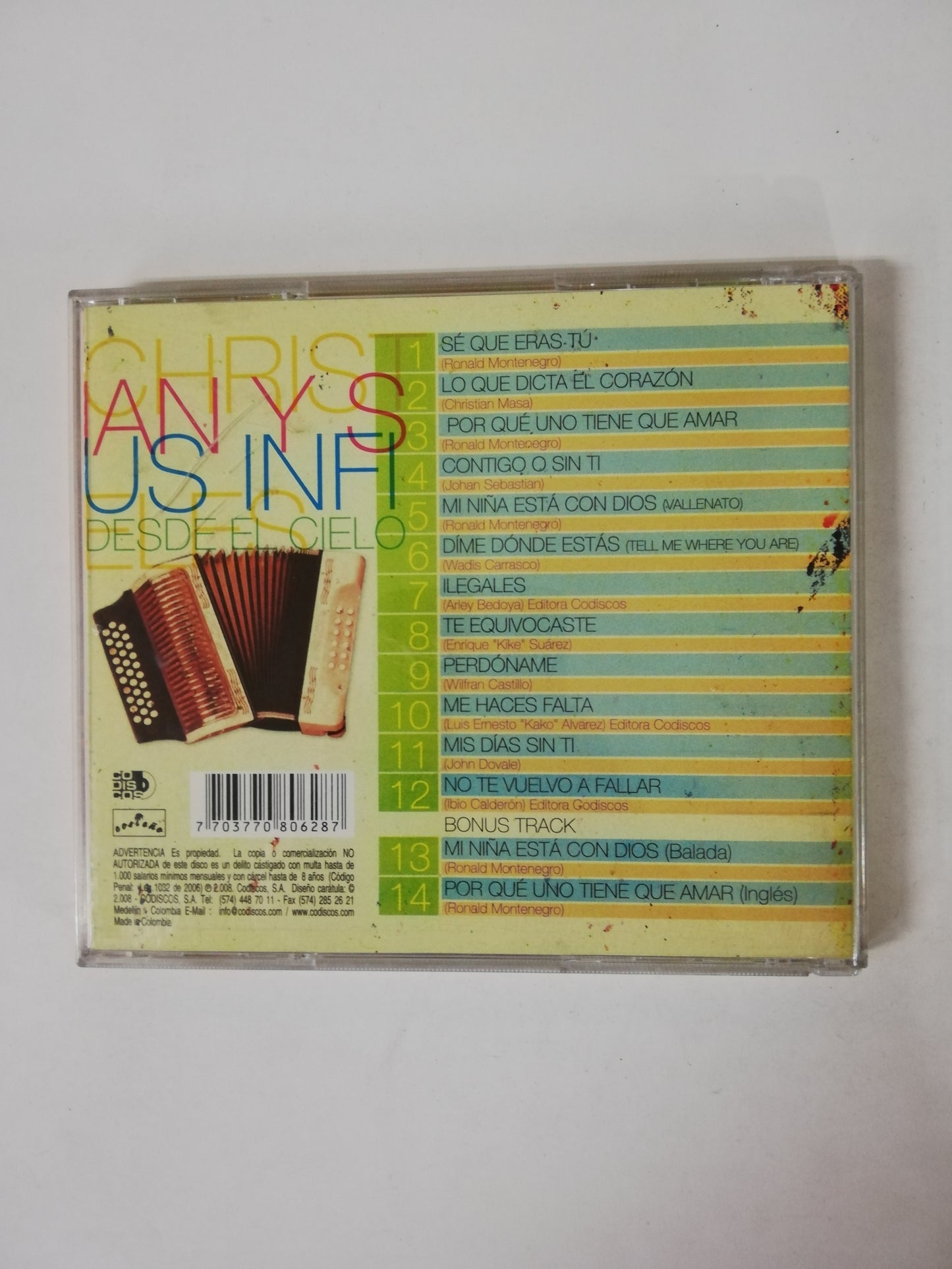 CD CHRISTIAN Y SUS INFIELES - DESDE EL CIELO