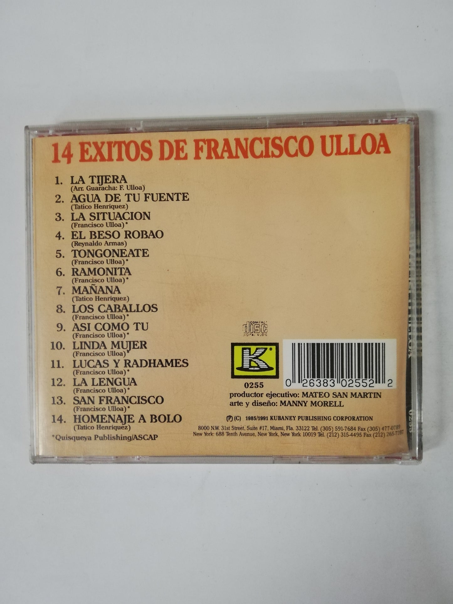 CD FRANCISCO ULLOA - 14 EXITOS DE FRANCISCO ULLOA
