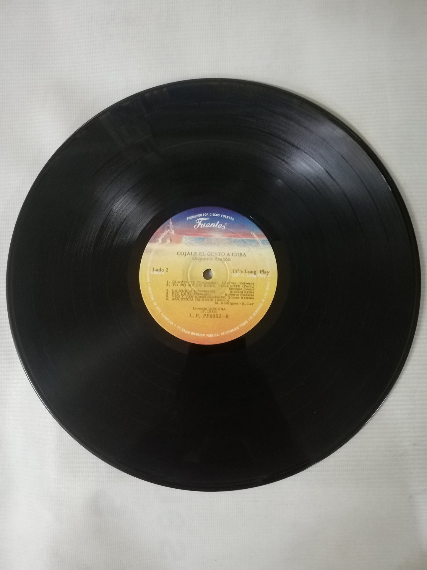 LP ORQUESTA ARAGON - COJALE EL GUSTO A CUBA