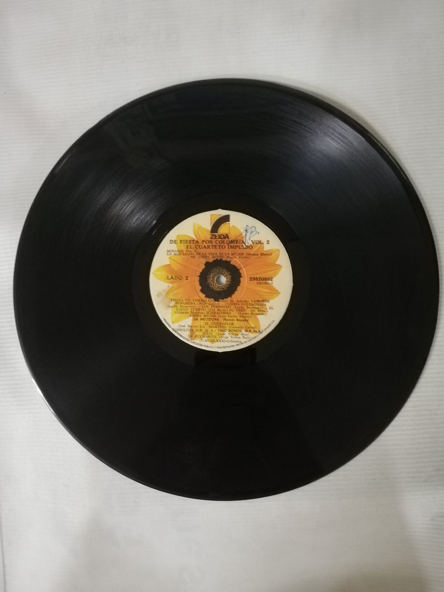 LP EL CUARTETO IMPULSO - DE FIESTA POR COLOMBIA VOL. 2