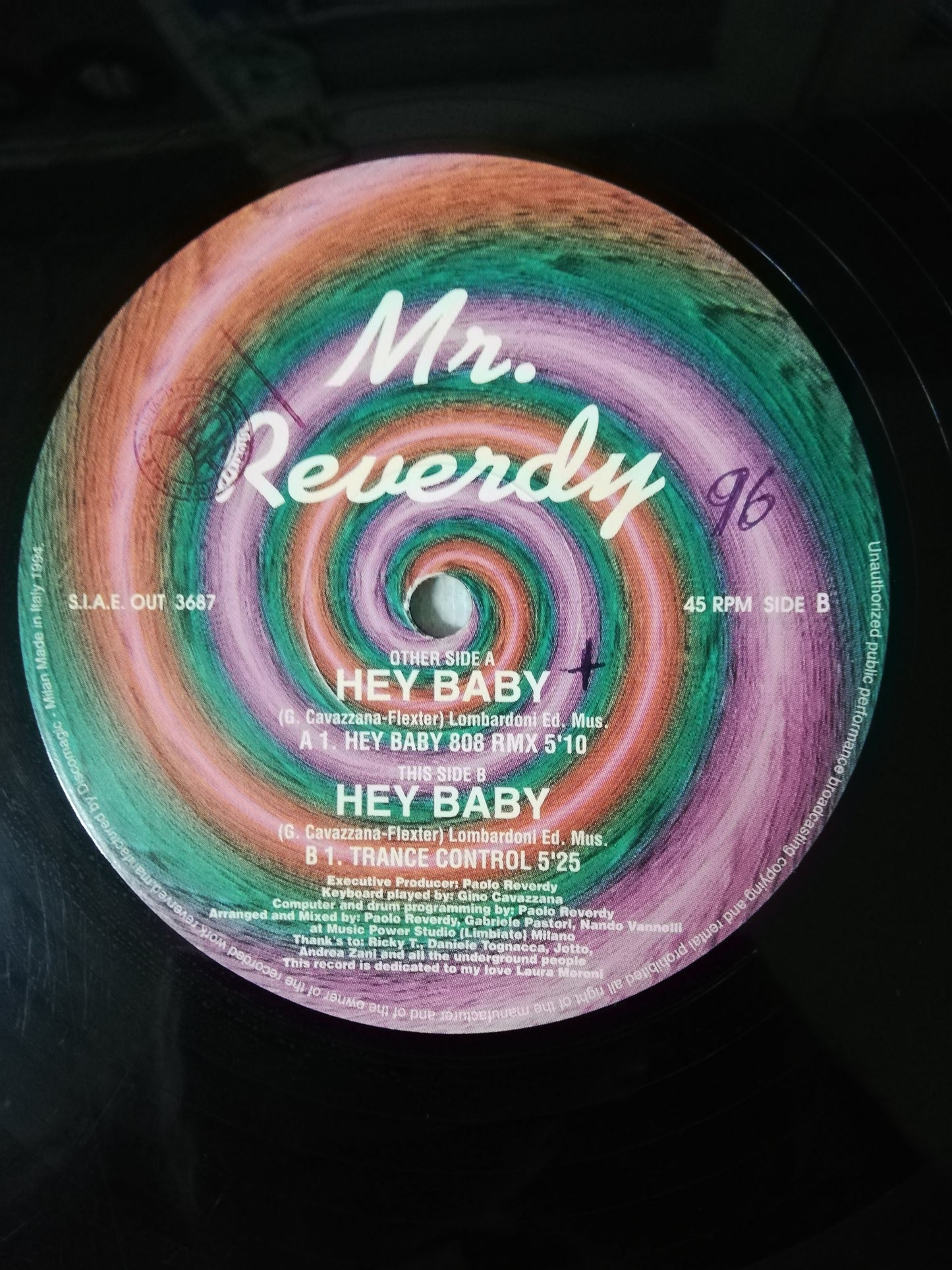 LP MR. REVERDY - HEY BABY
