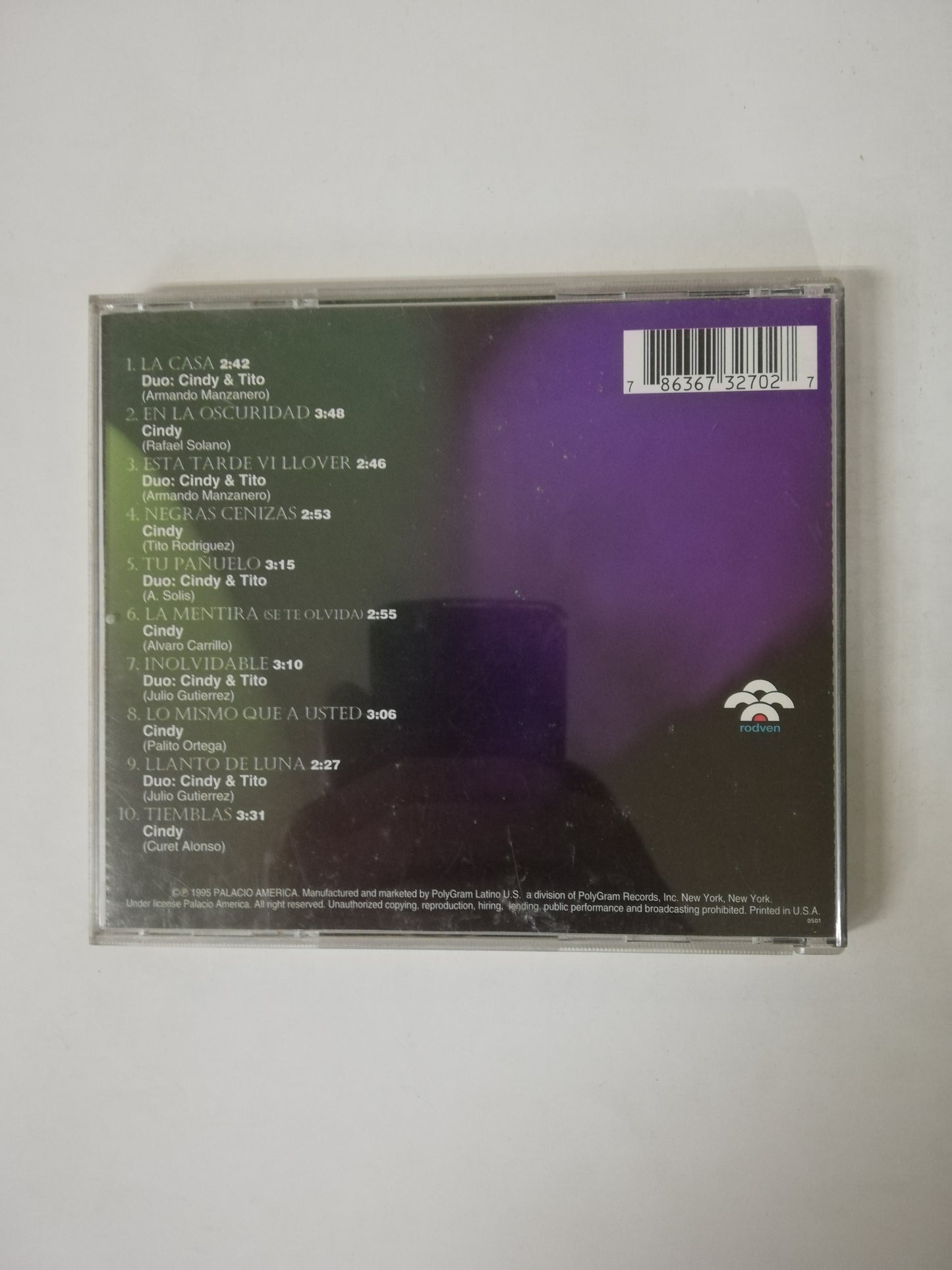 CD CINDY & TITO RODRIGUEZ - ALMA CON ALMA