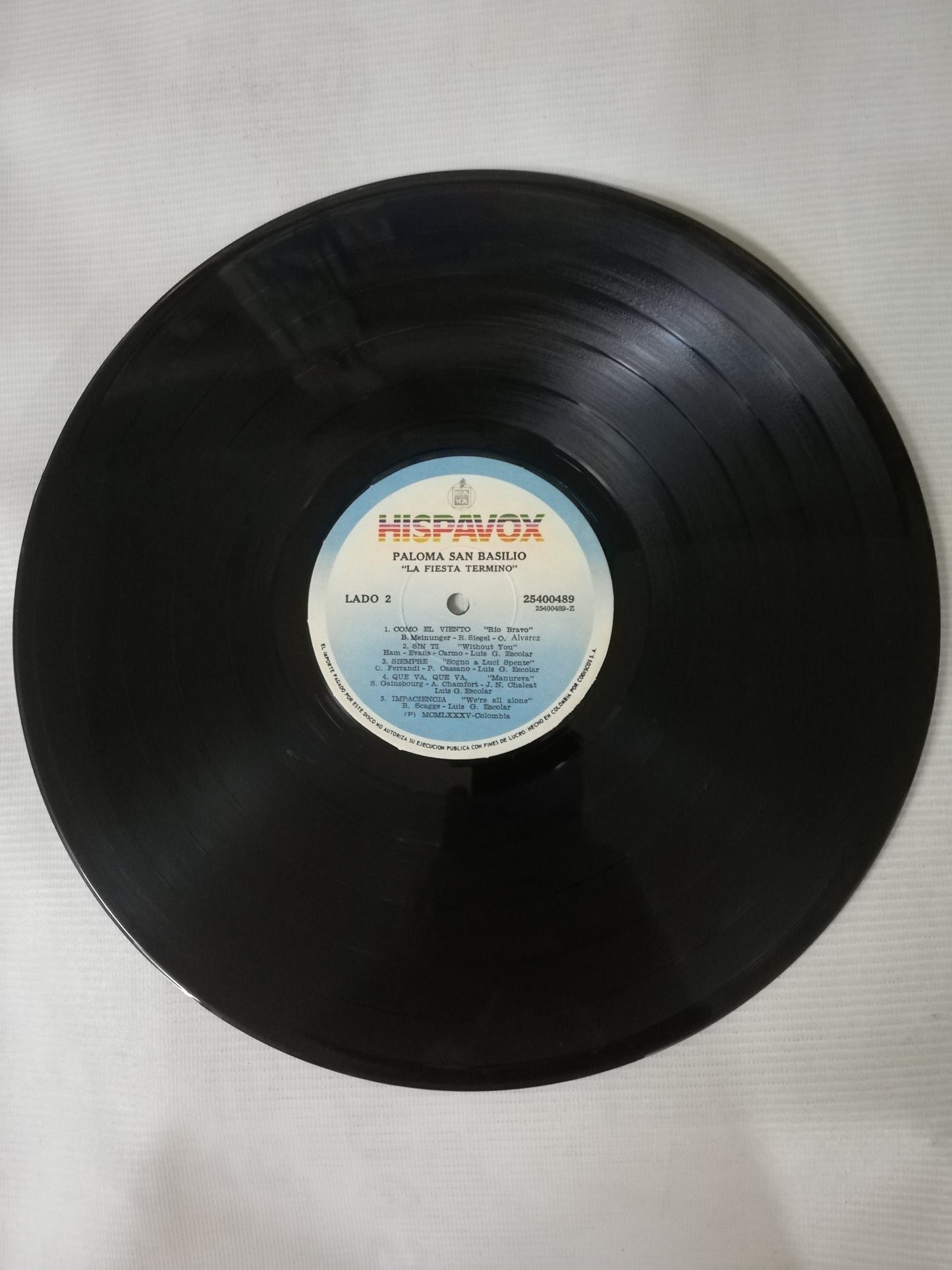 LP PALOMA SAN BASILIO - LA FIESTA TERMINÓ