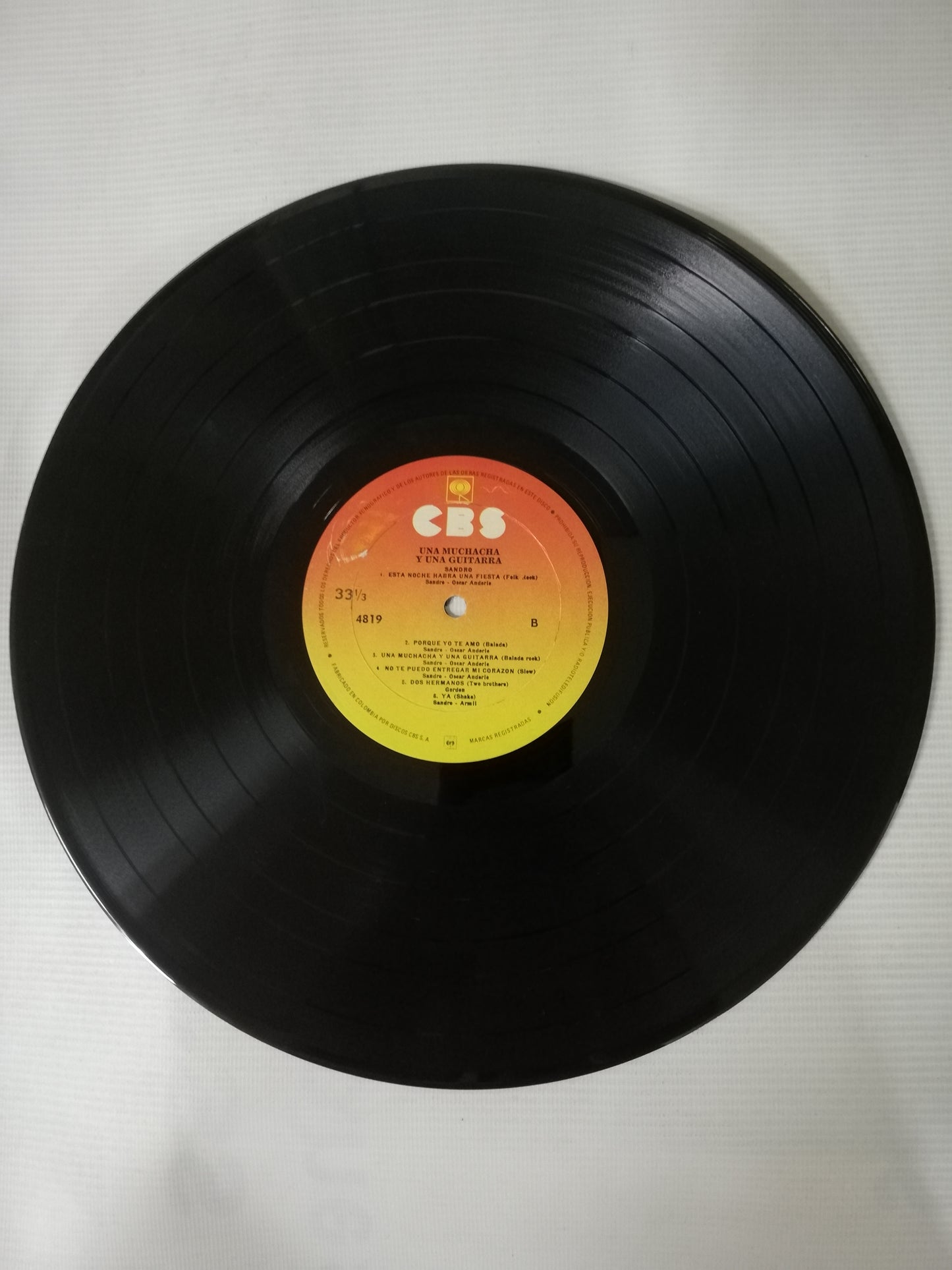 LP SANDRO - UNA MUCHACHA Y UNA GUITARRA