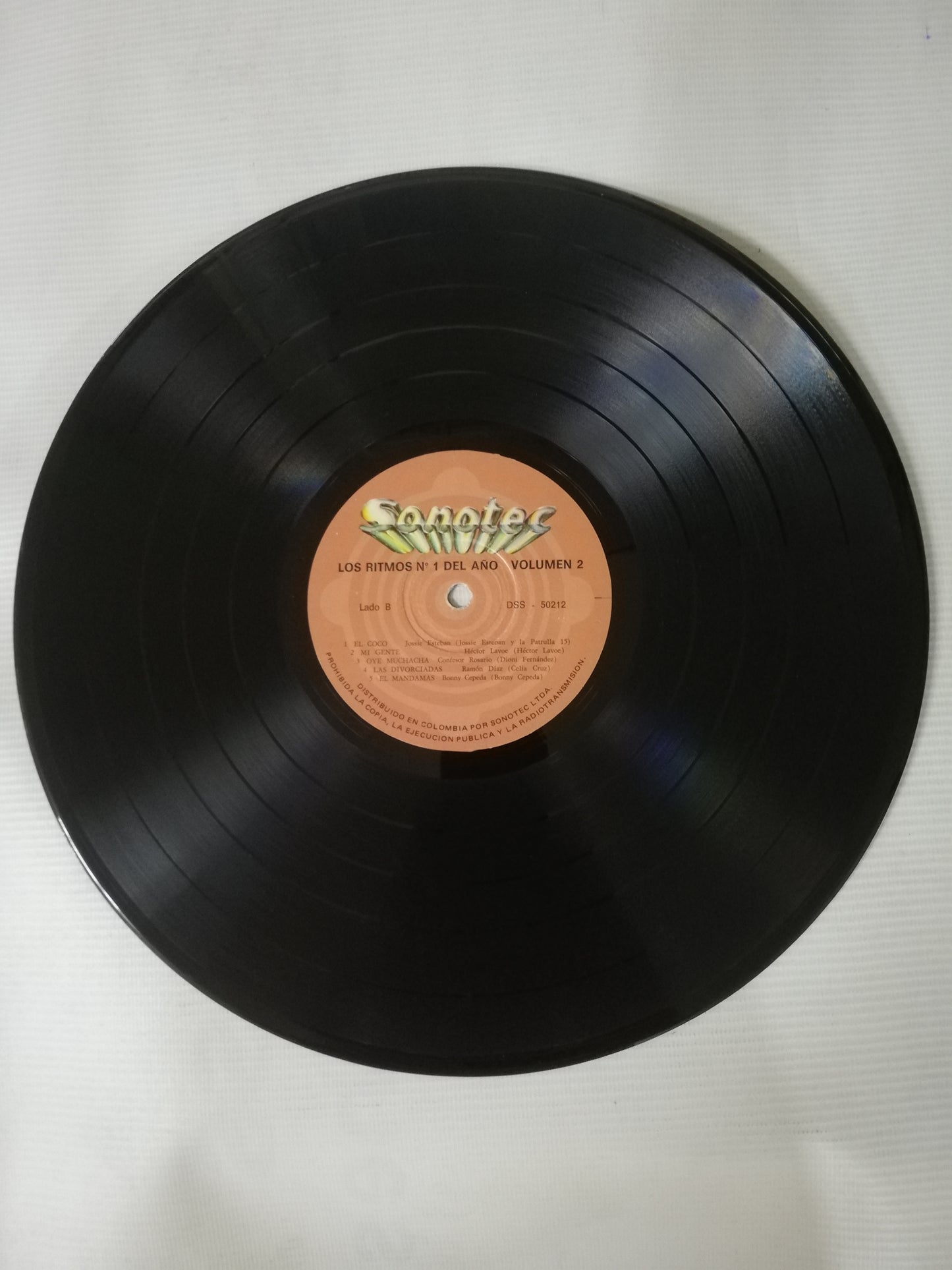 LP LOS RITMOS No. 1 DEL AÑO SALSA Y MERENGUE VOL. 2 - VARIOS INTÉRPRETES