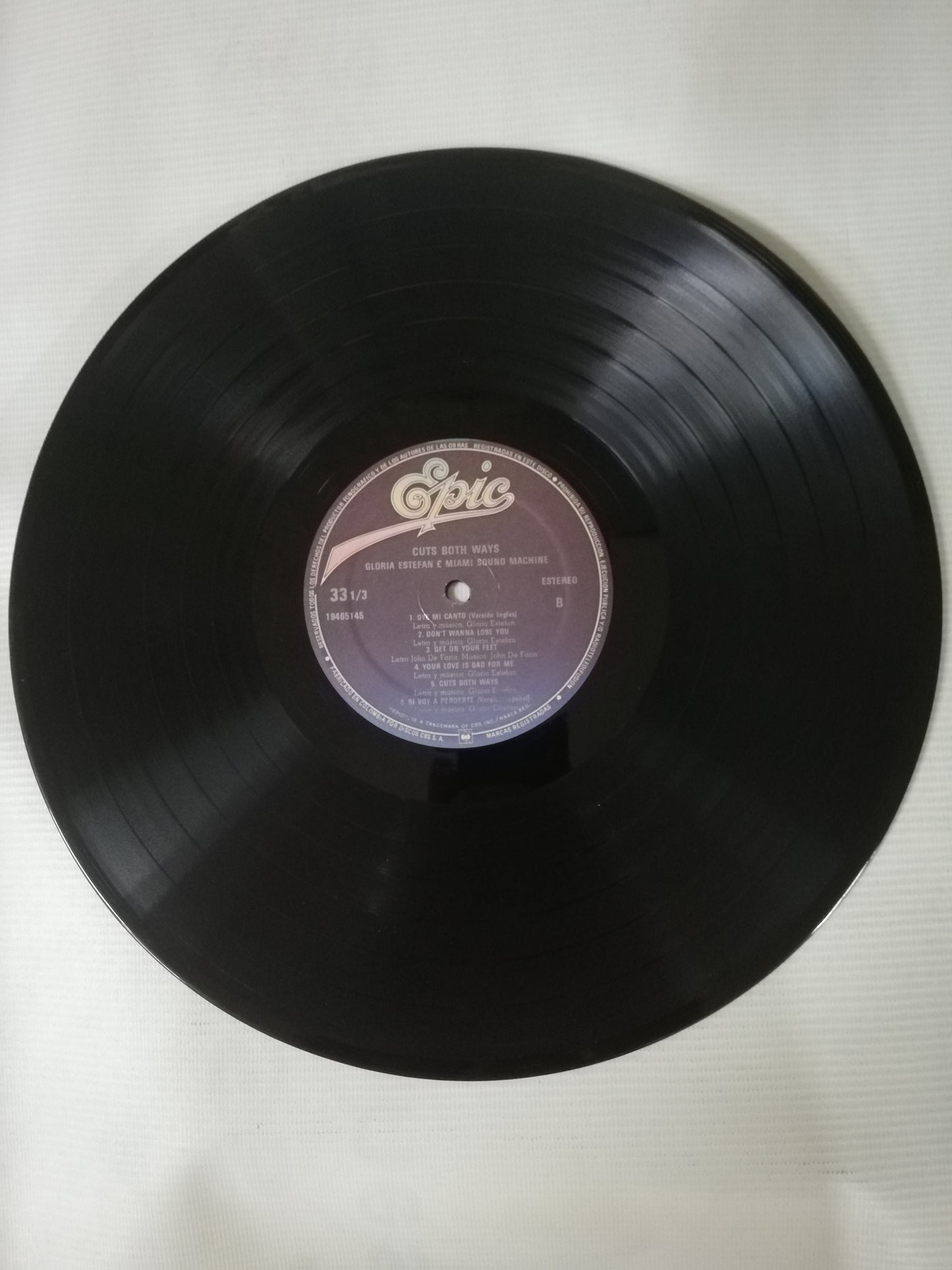 LP GLORIA ESTEFAN & MIAMI SOUND MACHINE - CUTS BOTH WAYS
