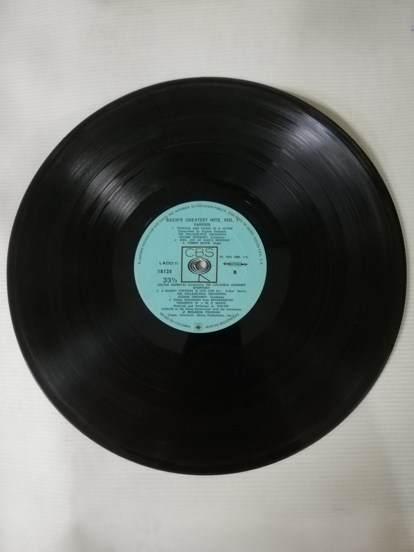 LP JOAN SEBASTIAN BACH - BACH´S GREATEST HITS VOL. 1