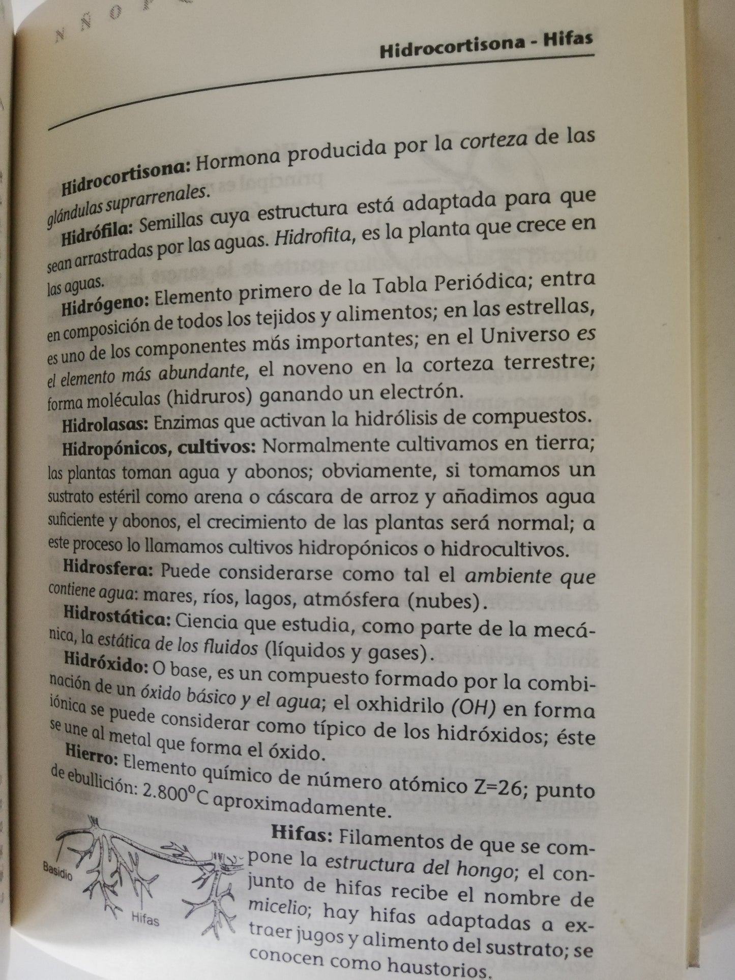 DICCIONARIO HOLA CIENCIAS - BIOLOGÍA - ECOLOGÍA - FÍSICA - GEOCIENCIAS - QUÍMICA