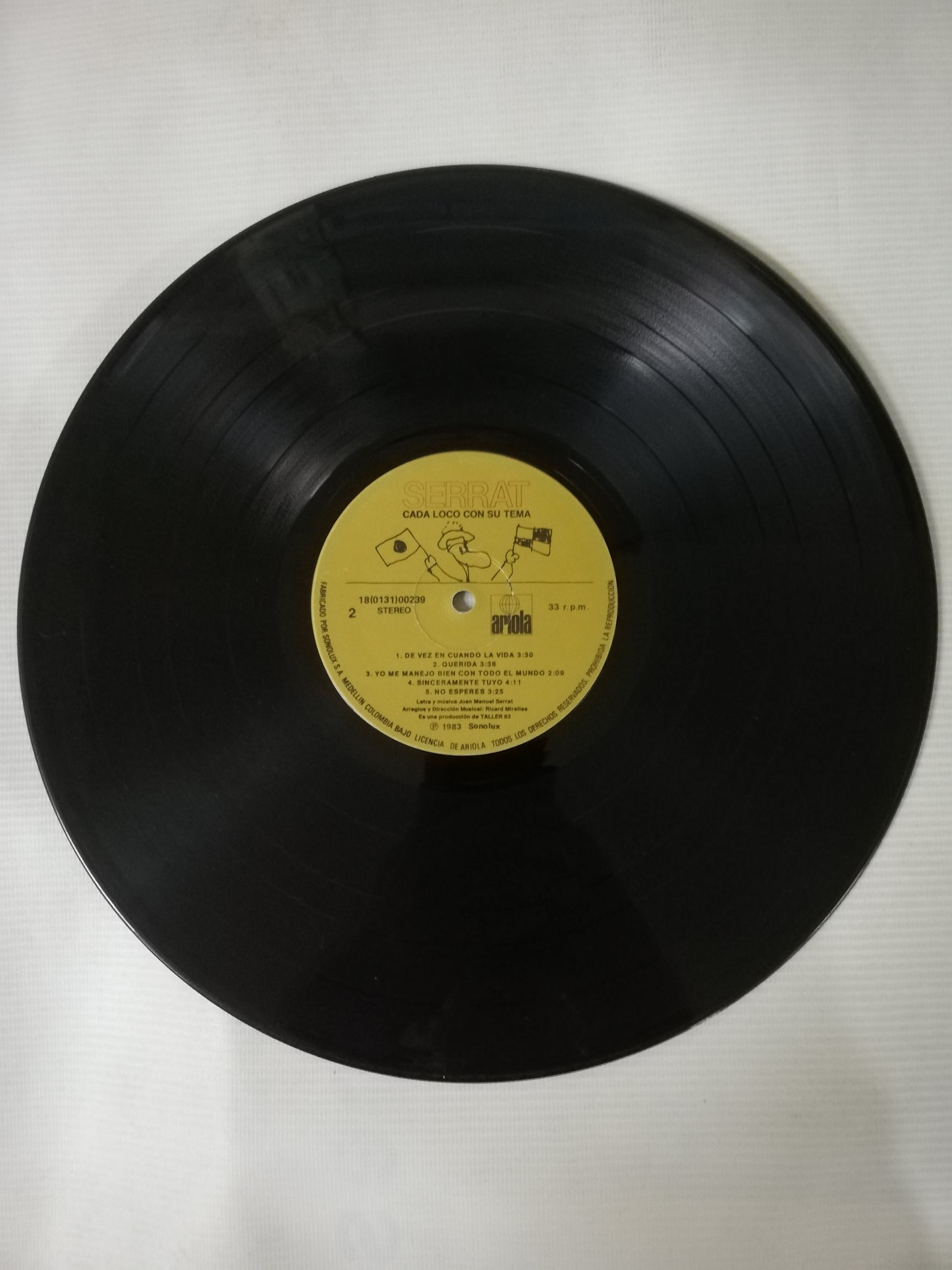 LP JOAN MANUEL SERRAT - CADA LOCO CON SU TEMA