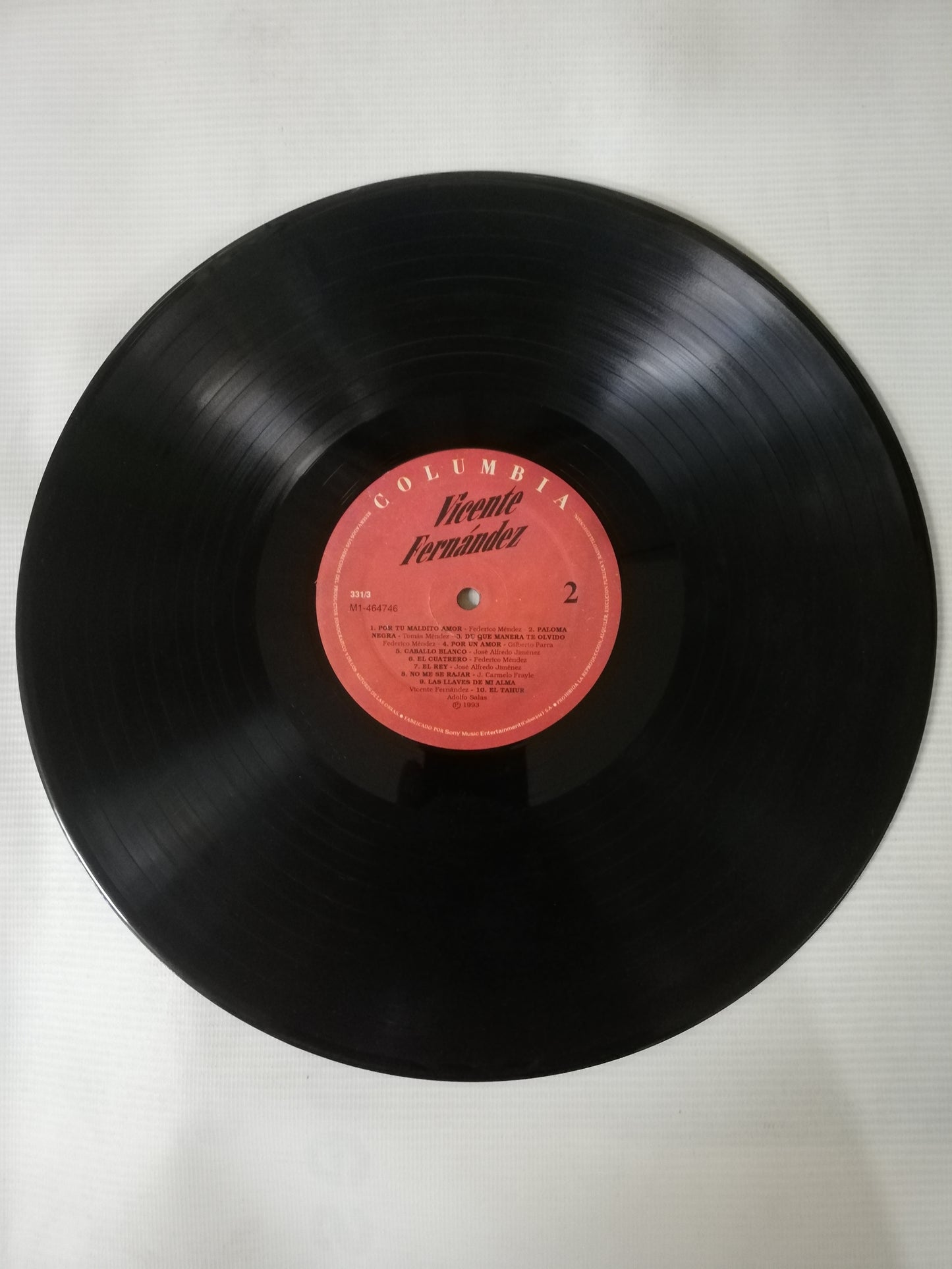 LP VICENTE FERNANDEZ - COLECCIÓN SONY MUSIC ESTELAR