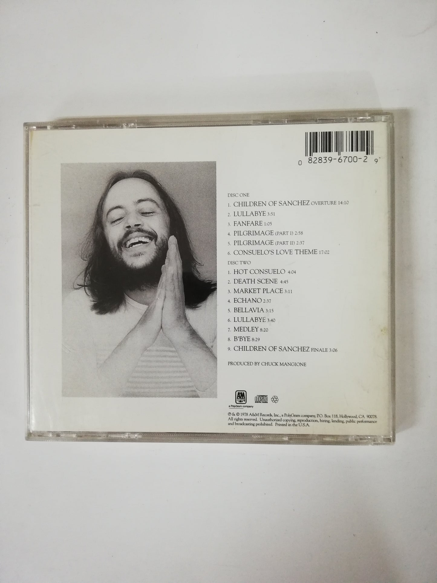 CD CHUCK MANGIONE - CHILDREN OF SANCHEZ