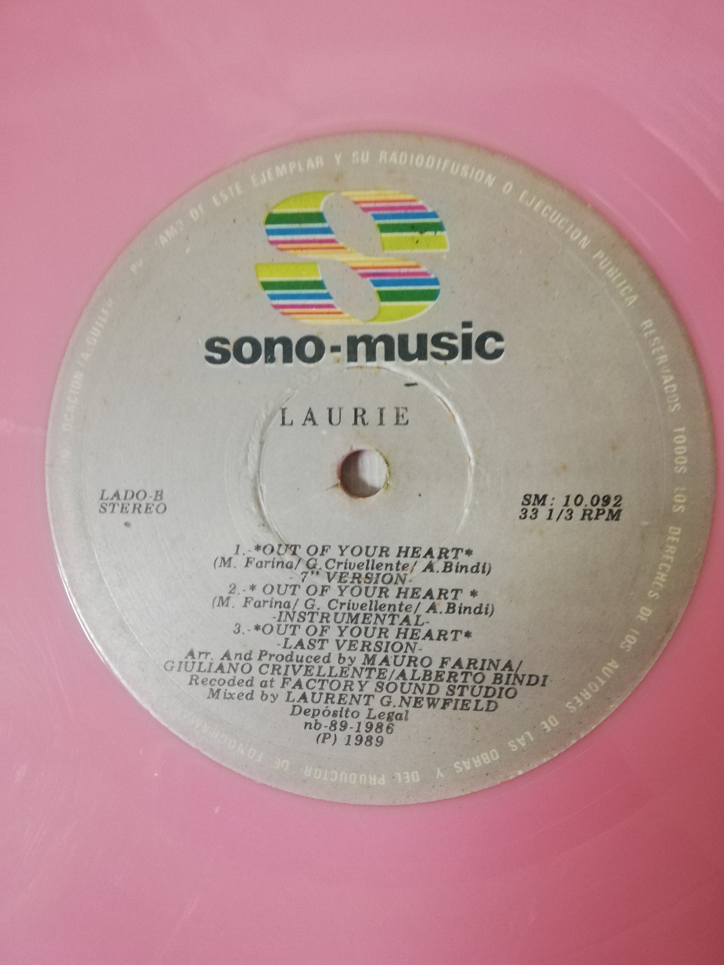 LP LAURIE - OUT OF YOUR HEART