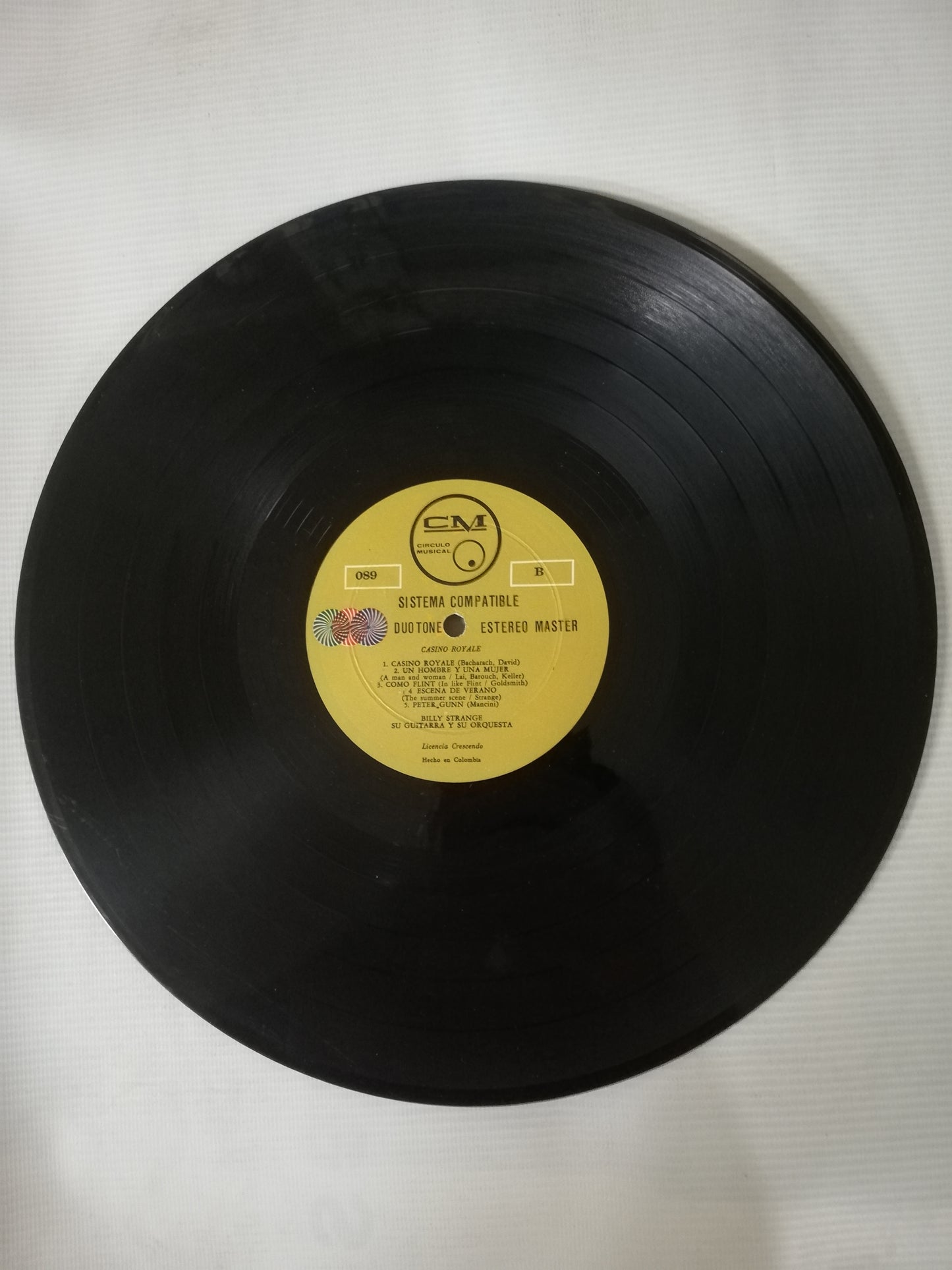 LP BILLY STRANGE SU GUITARRA Y SU ORQUESTA - DOS EXITOS DE JAMES BOND