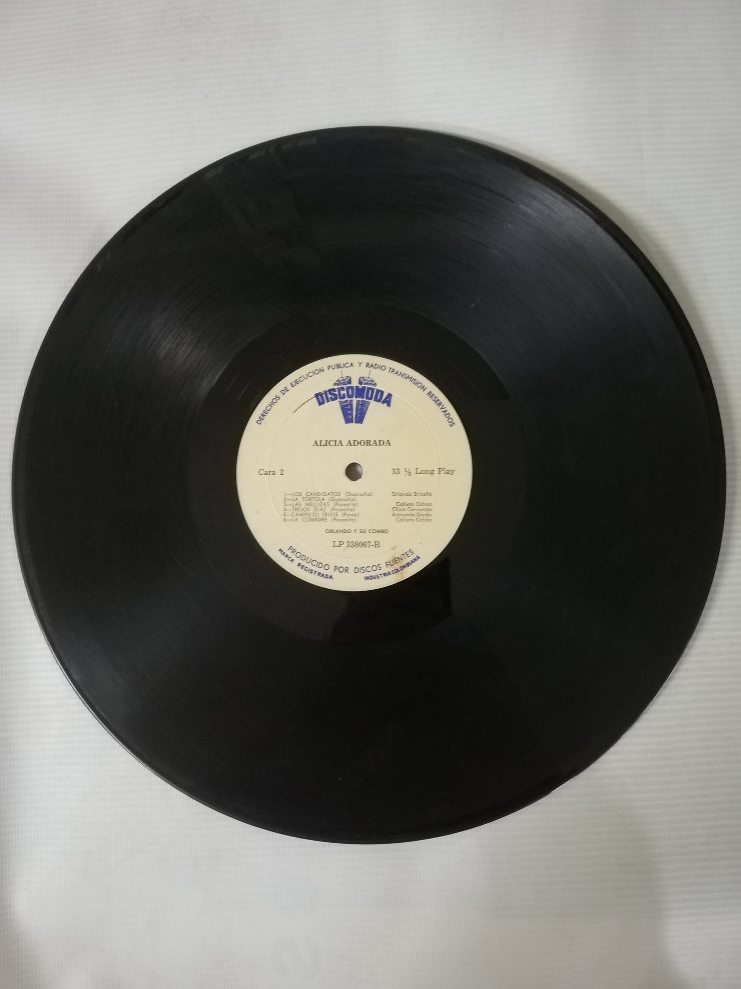 LP ORLANDO Y SU COMBO - ALICIA...ADORADA