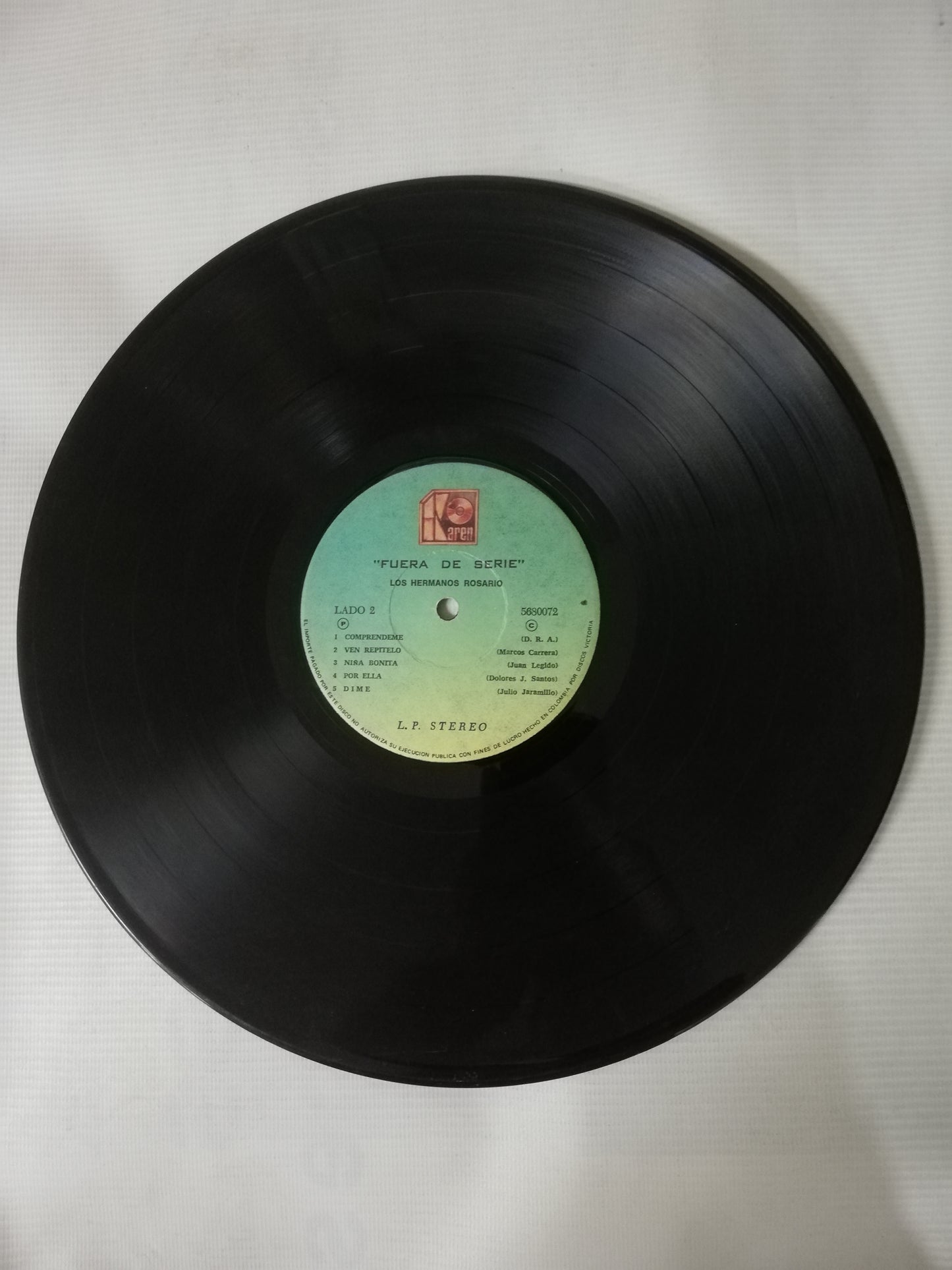 LP LOS HERMANOS ROSARIO - FUERA DE SERIE