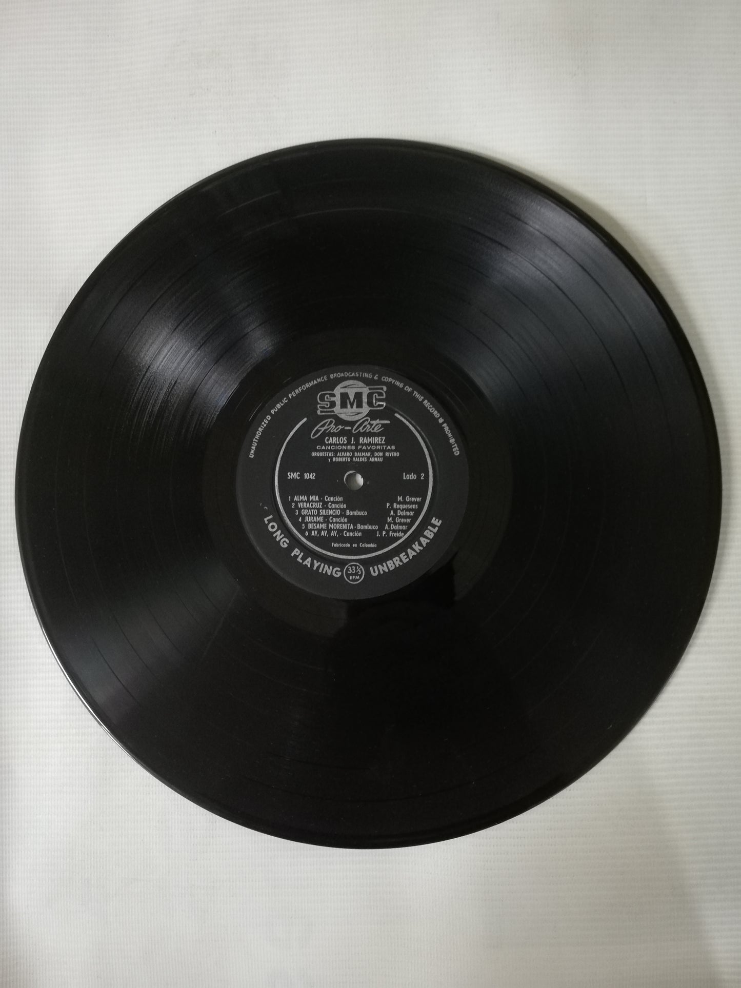 LP CARLOS JULIO RAMIREZ - CANCIONES FAVORITAS