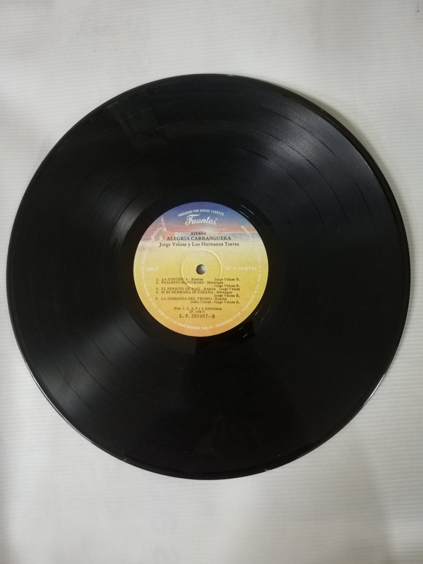 LP JORGE VELOSA Y LOS HERMANOS TORRES - ALEGRIA CARRANGUERA