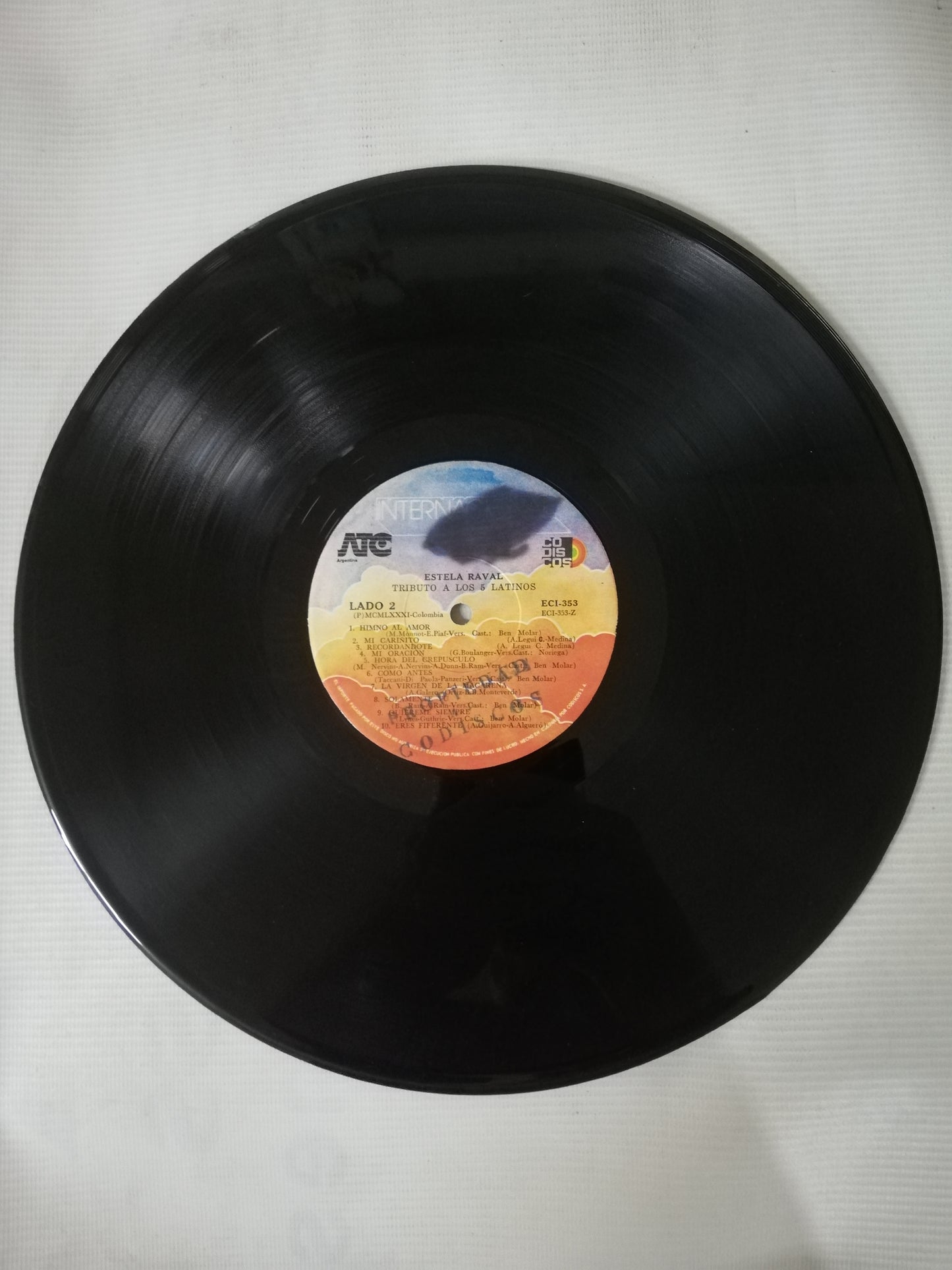 LP ESTELA RAVAL - TRIBUTO A LOS 5 LATINOS 20 GRANDES EXITOS