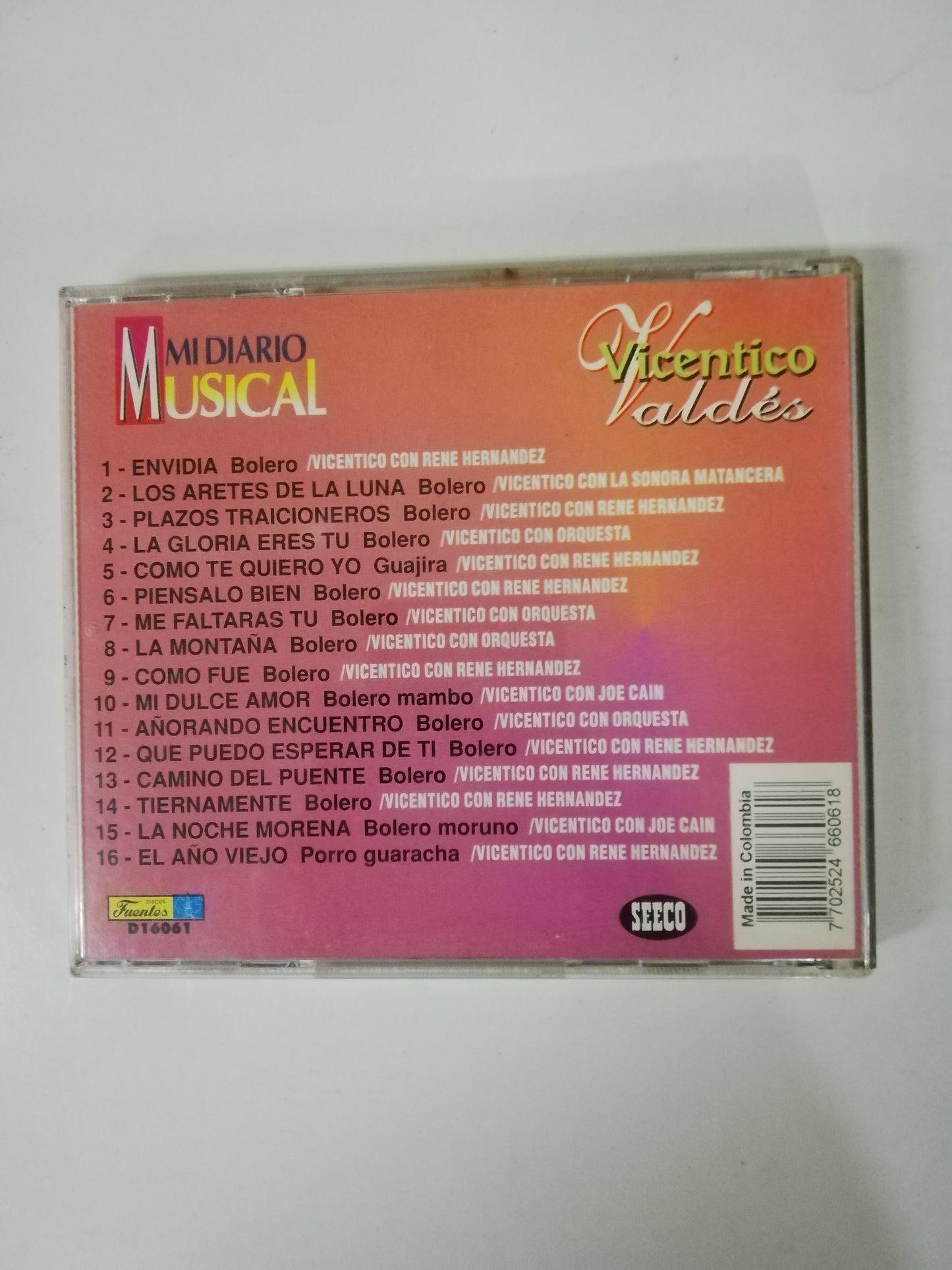 CD VICENTICO VALDÉS - MI DIARIO MUSICAL