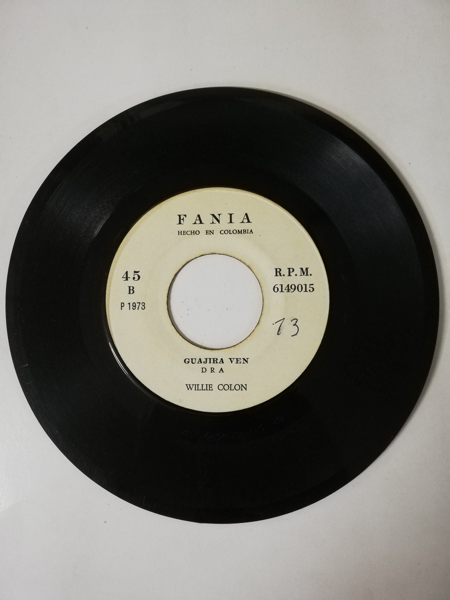 VINILO WILLIE COLÓN CANTA HECTOR LAVOE - EL DÍA DE MI SUERTE / GUAJIRA VEN