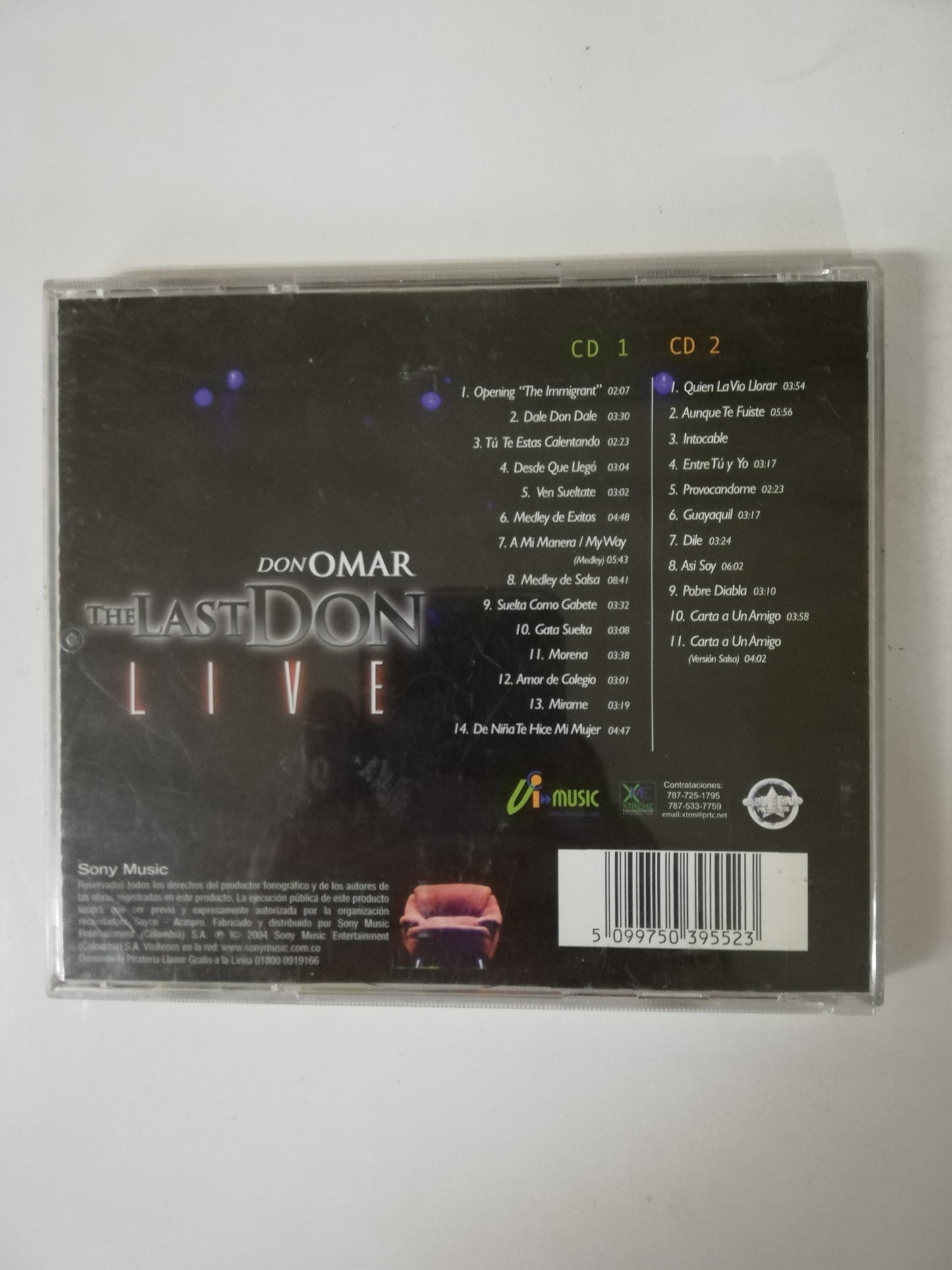 CD DON OMAR - THE LAST DON LIVE - CD X 2