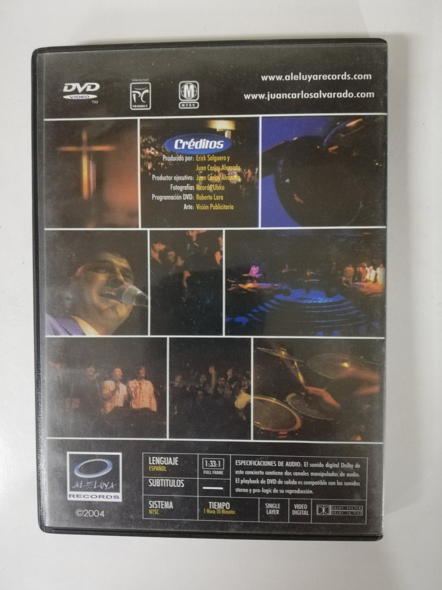 DVD JUAN CARLOS ALVARADO - HOY MAS QUE AYER