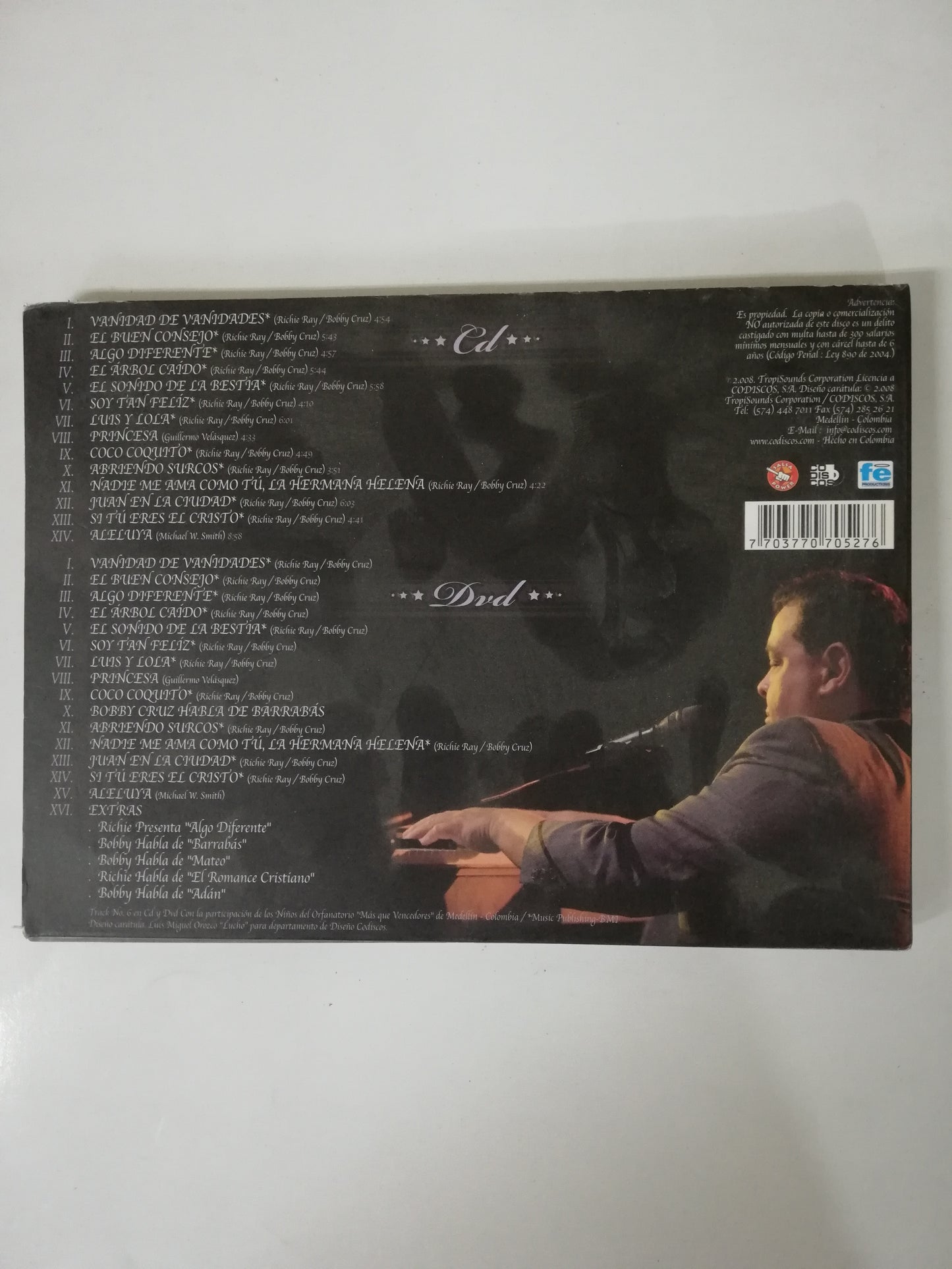 CD RICHIE RAY & BOBBY CRUZ - 33 A.E.C - CD + DVD