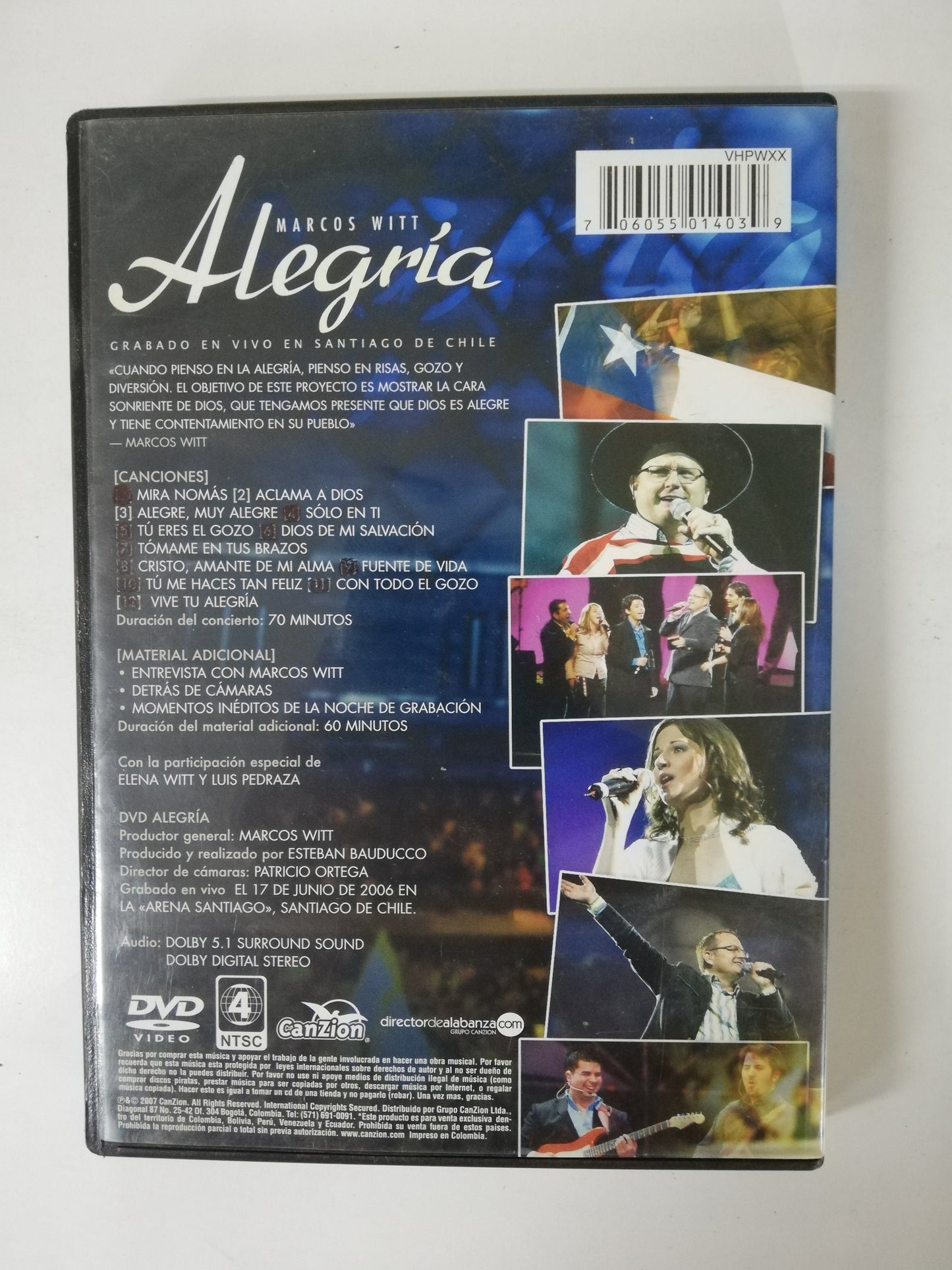 DVD MARCOS WITT - ALEGRIA
