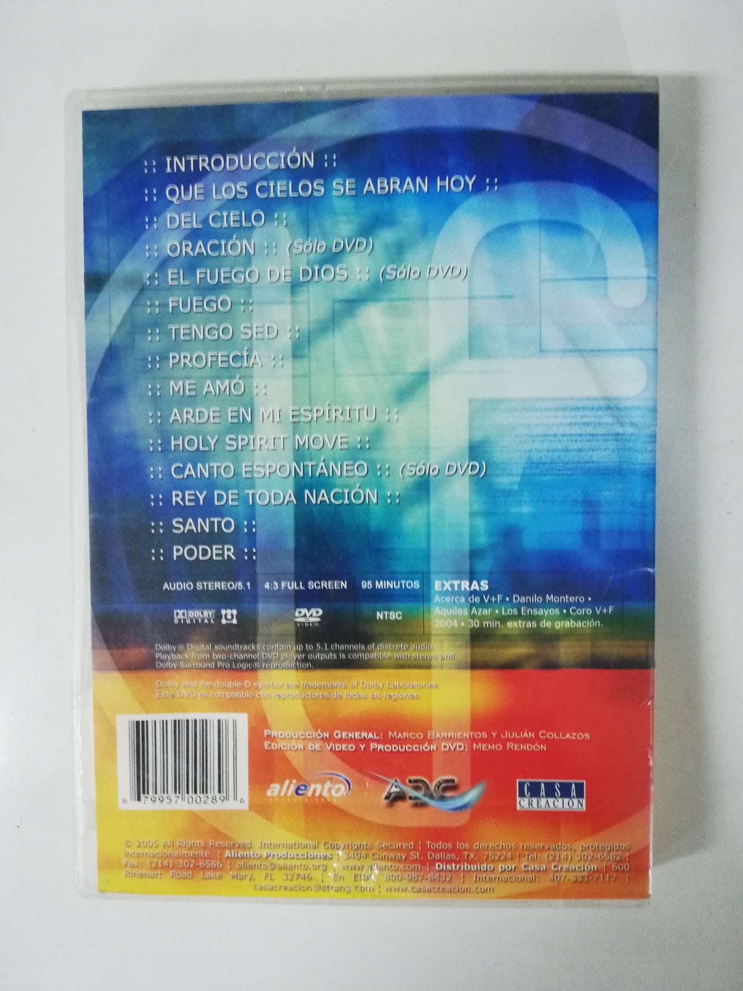 DVD MARCO BARRIENTOS - VIENTO MAS FUEGO