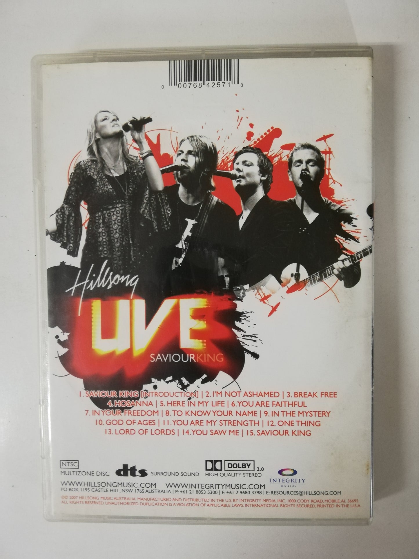 DVD HILLSONG - LIVE SAVIOUR KING