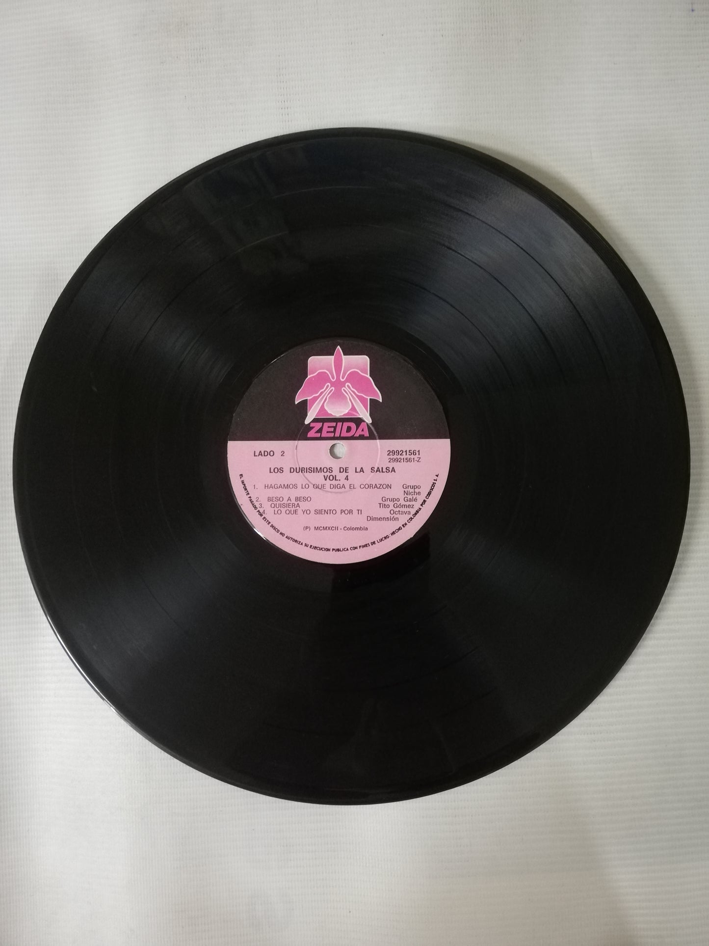 LP LOS DURISIMOS DE LA SALSA - LOS DURISIMOS DE LA SALSA VOL. 4