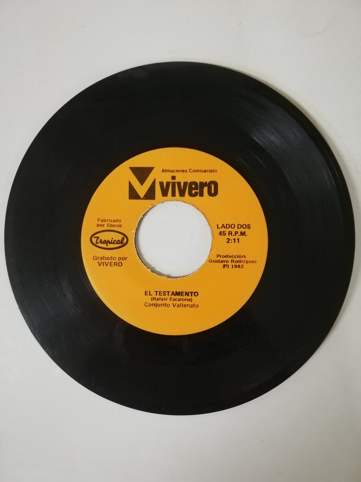 VINILO CONJUNTO VALLENATO - LA CASA EN EL AIRE / EL TESTAMENTO