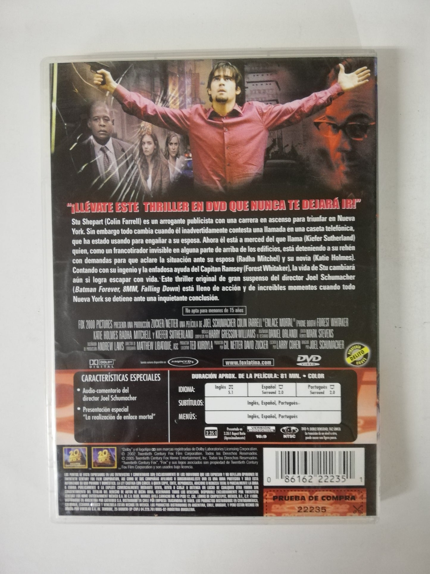 DVD ENLACE MORTAL - COLIN FARRELL