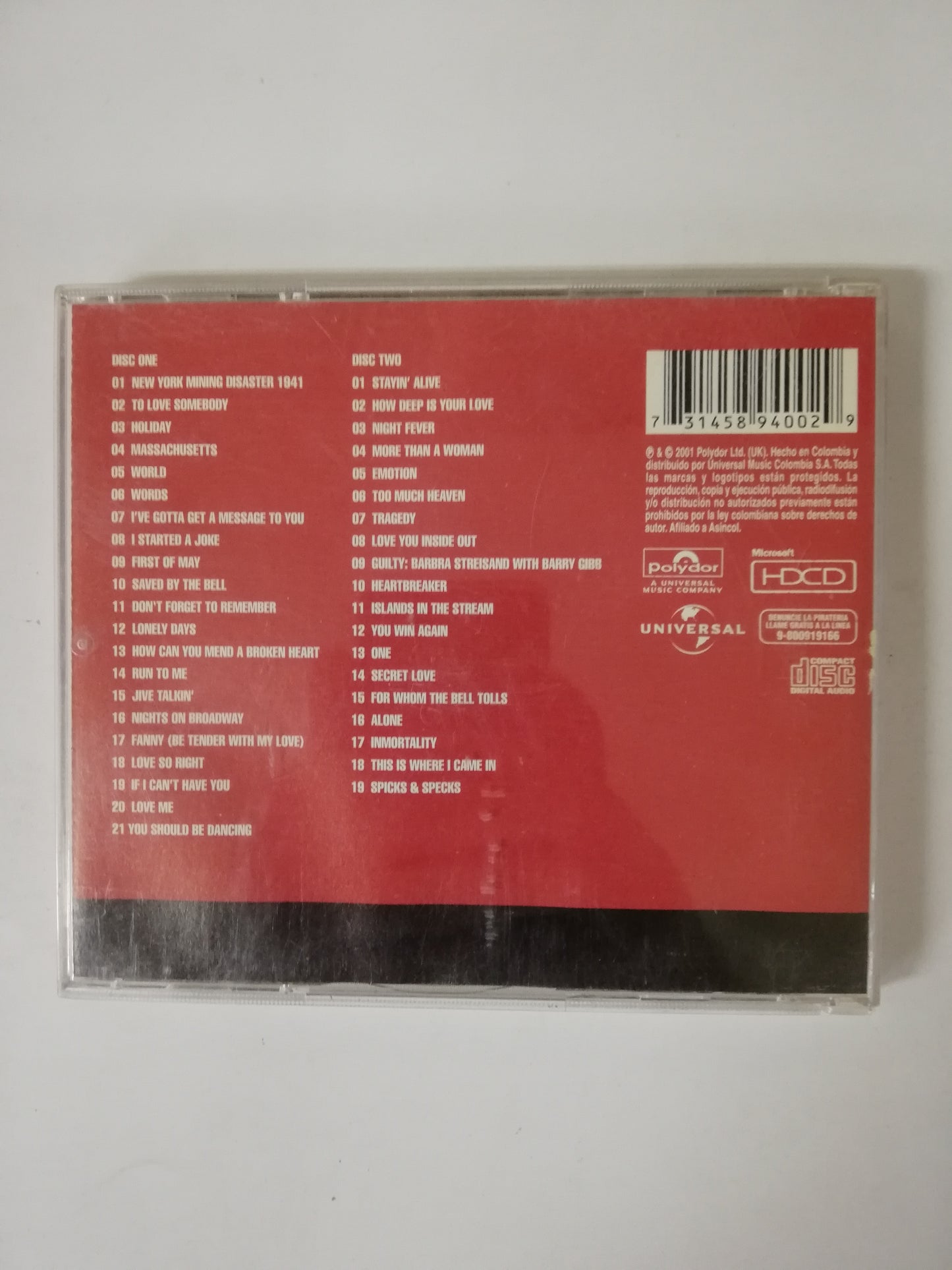 CD BEE GEES - THEIR GREATEST HITS THE RECORD - CD X 2