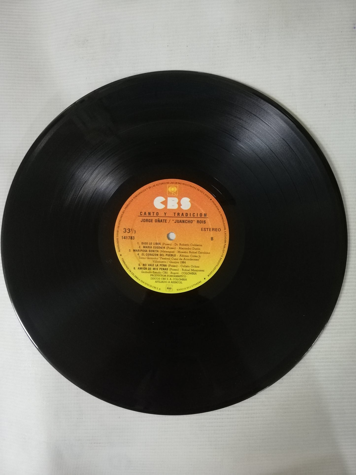 LP JORGE OÑATE Y JUANCHO ROIS - CANTO Y TRADICIÓN